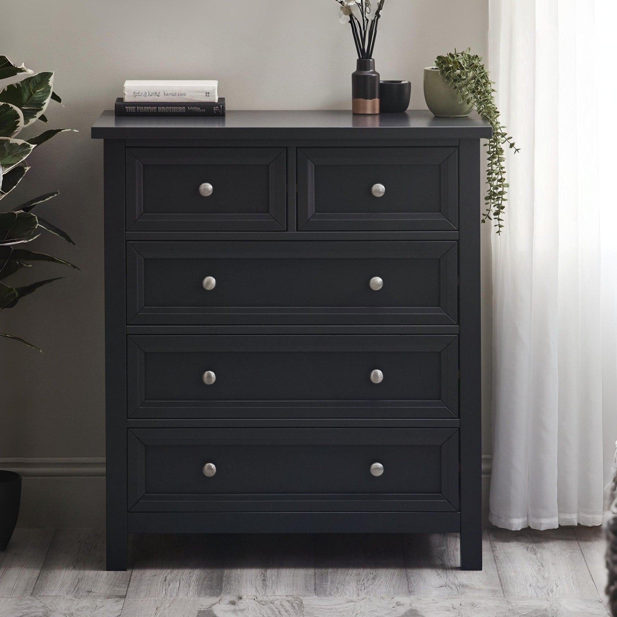 Maine 3 + 2 Drawer Chest - Anthracite