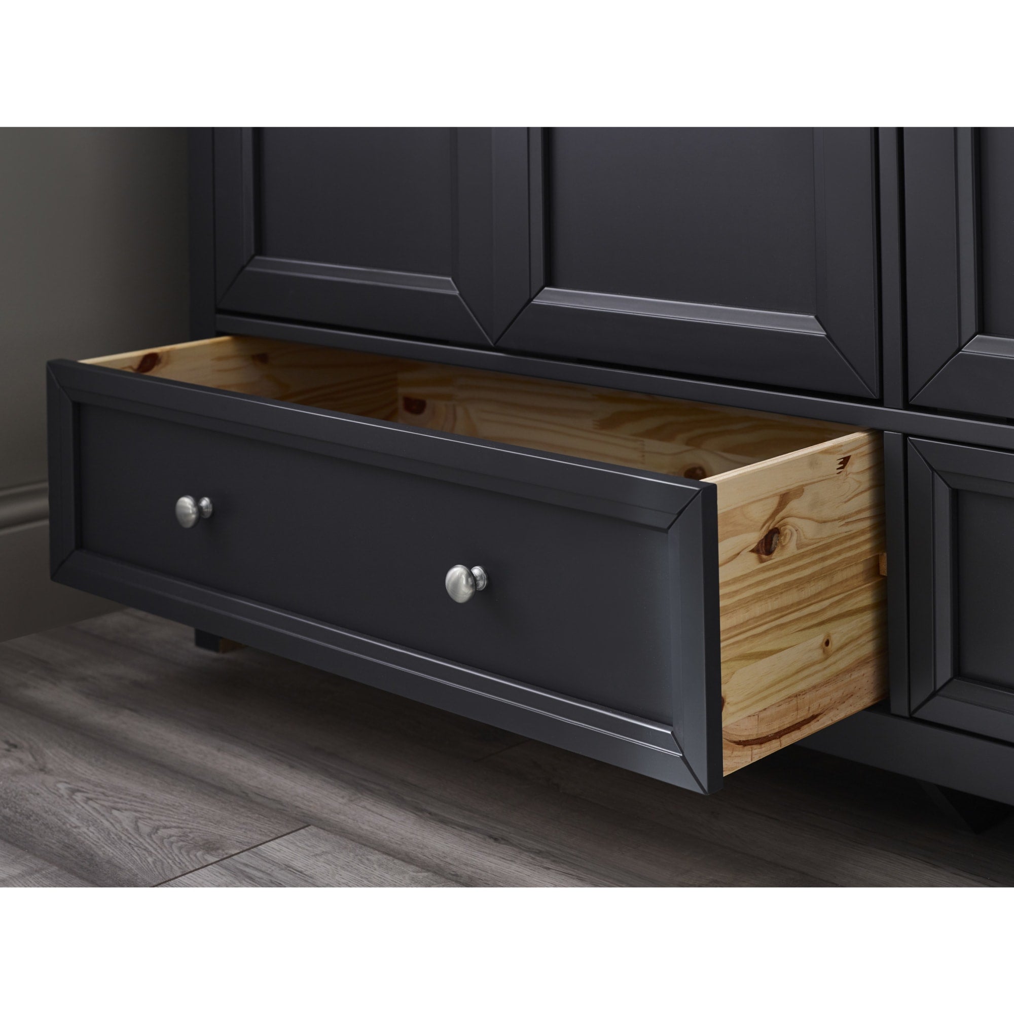 Maine 3 Door Combination Wardrobe - Anthracite
