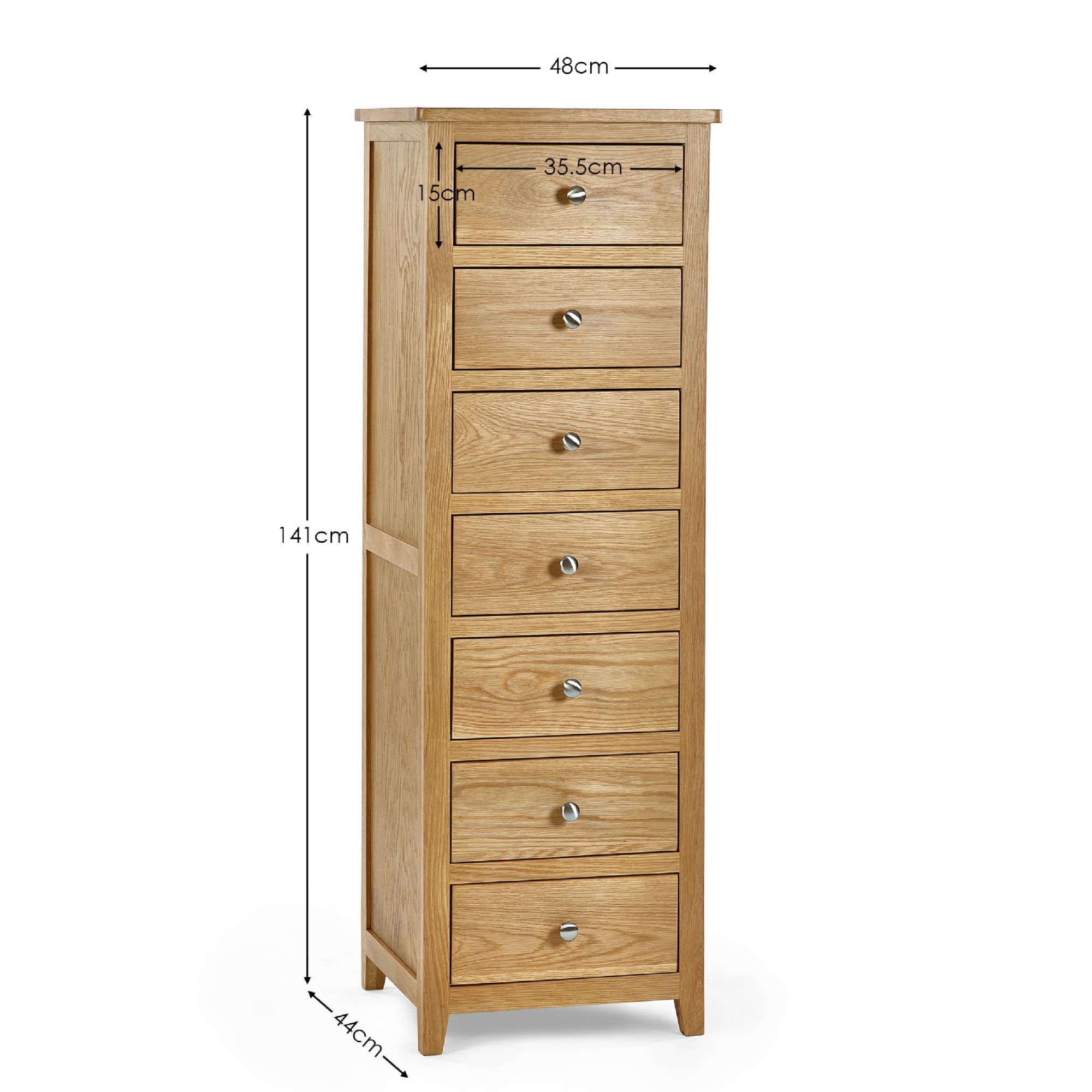 Mallory 7 Drawer Narrow Chest