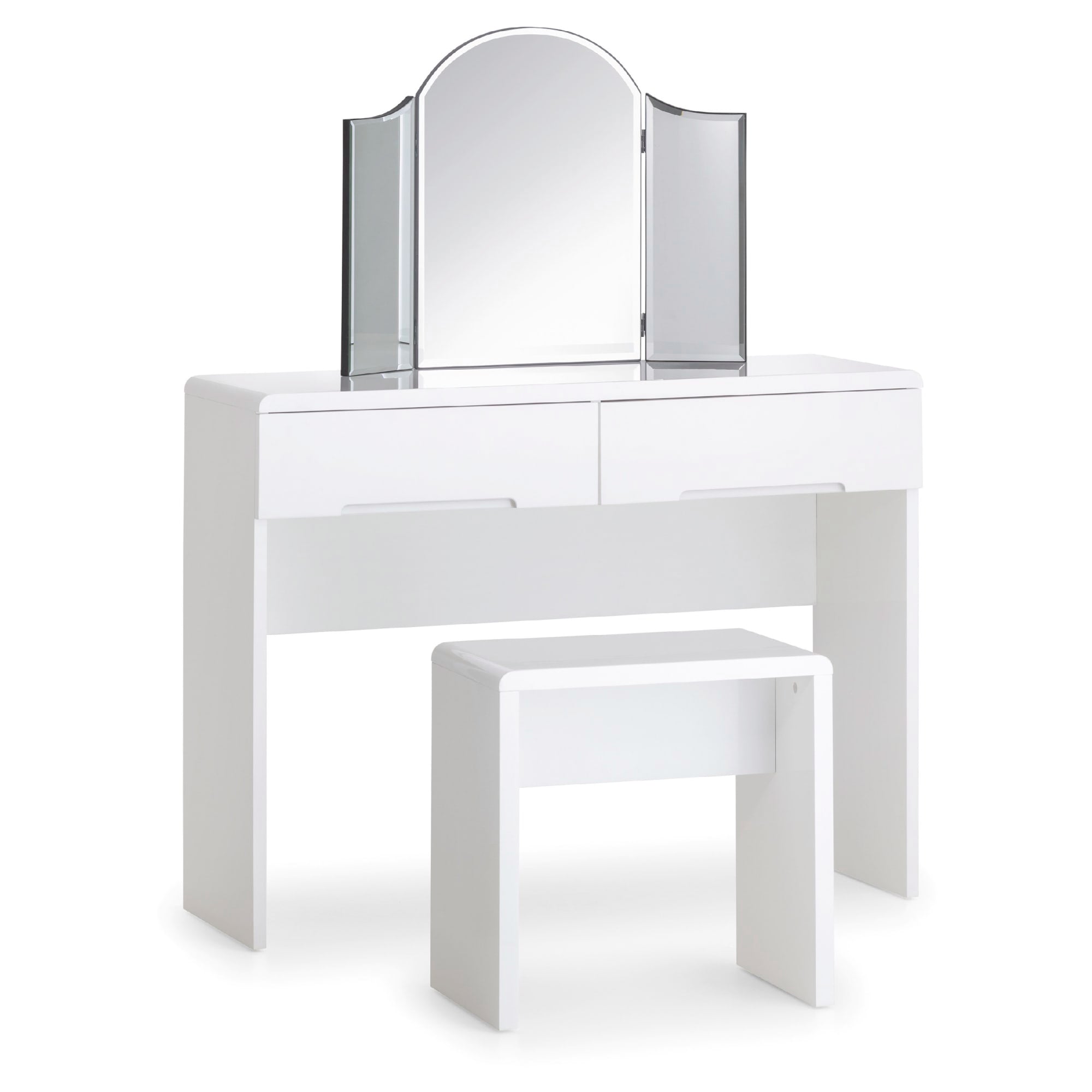 Manhattan Dressing Table With 2 Drawers - White