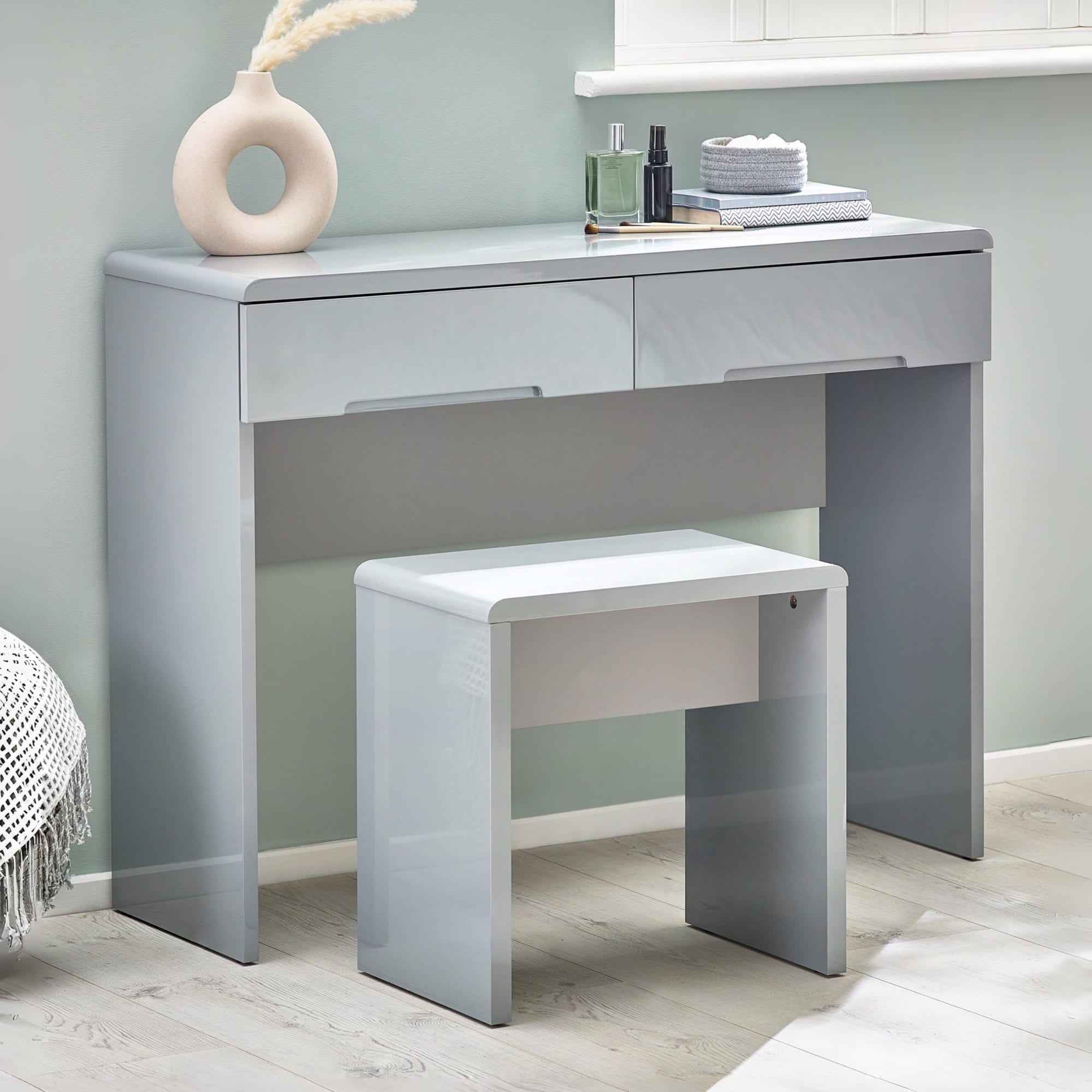 Manhattan Dressing Stool - Grey