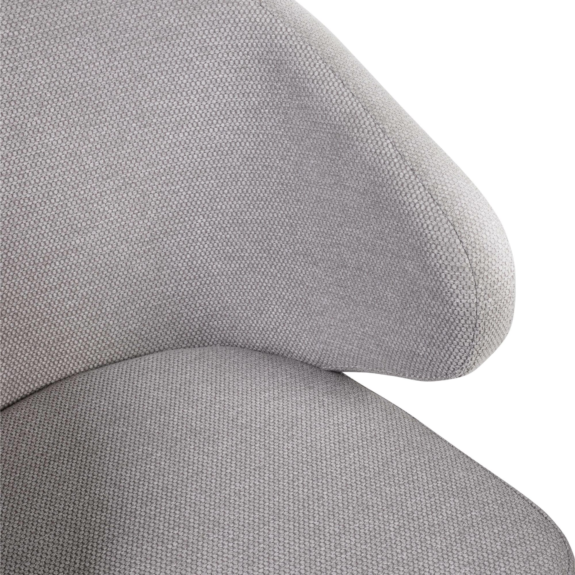 Set of 2 Marcus Light Grey Fabric Dining Chairs