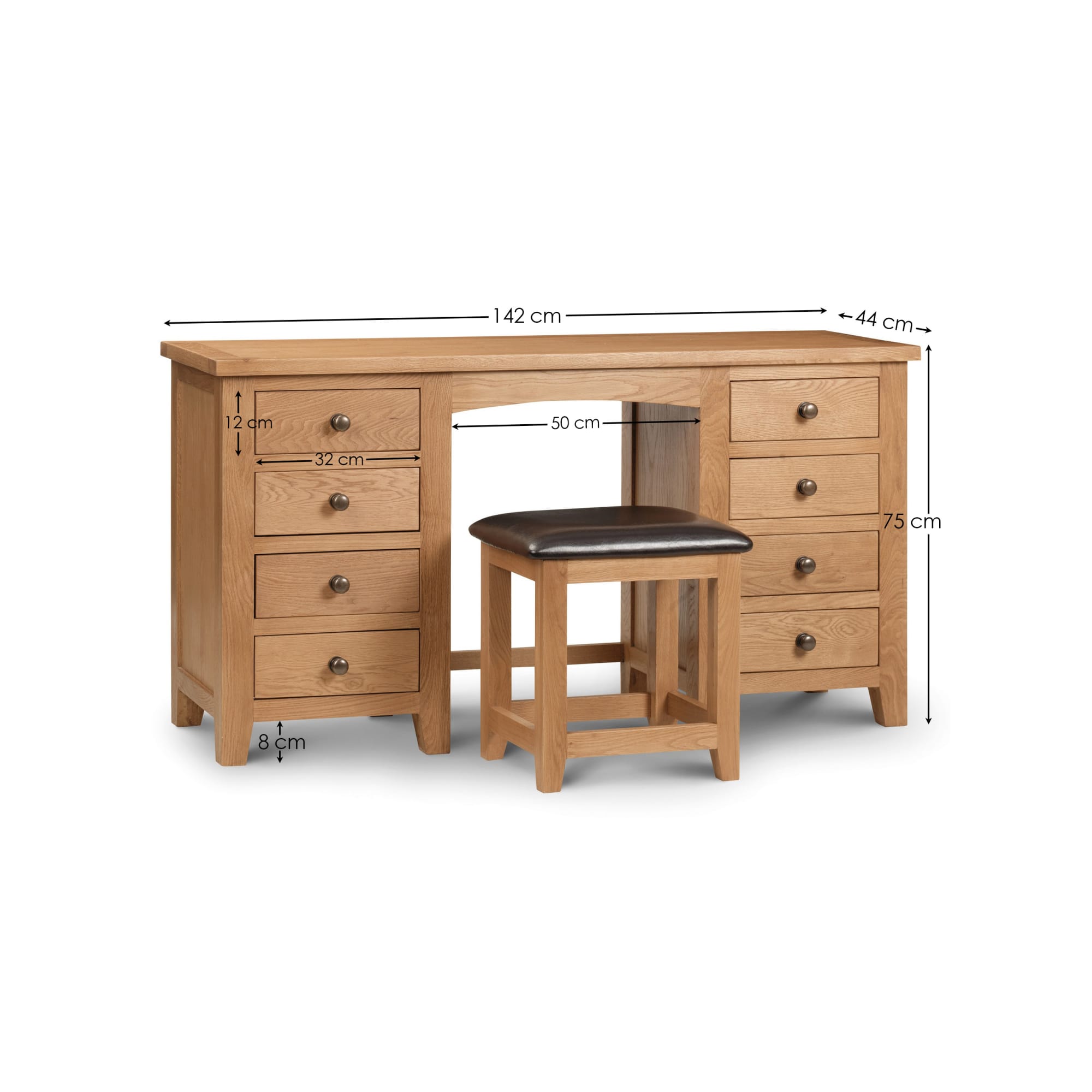 Marlborough Twin Pedestal Dressing Table