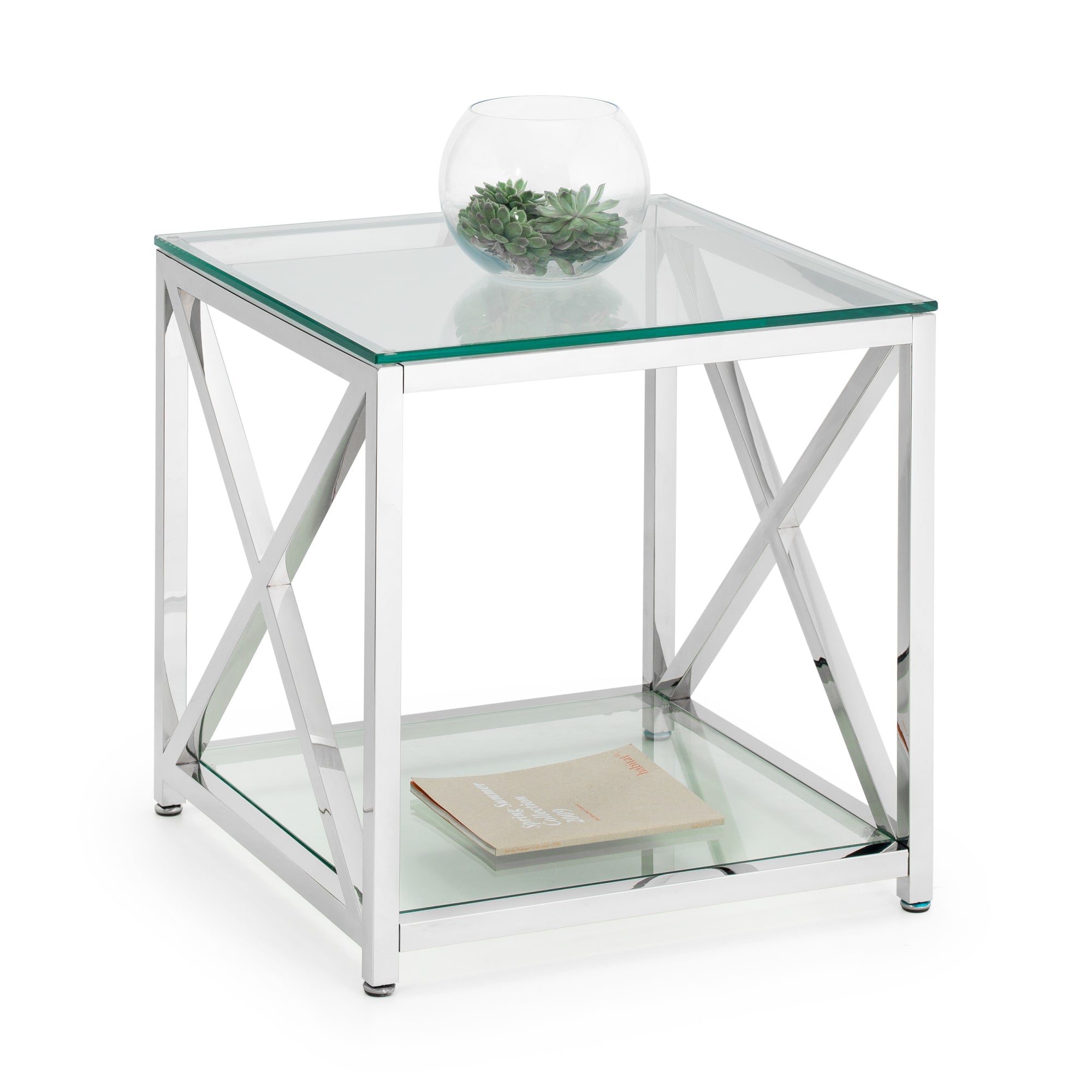Miami Lamp Table - Silver