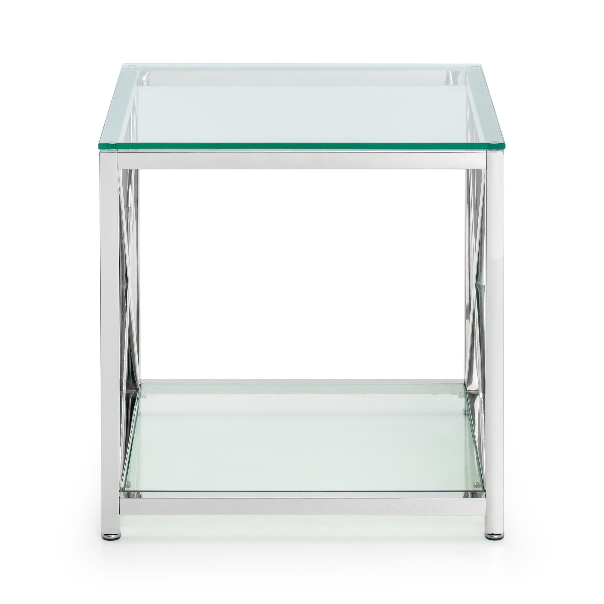 Miami Lamp Table - Silver