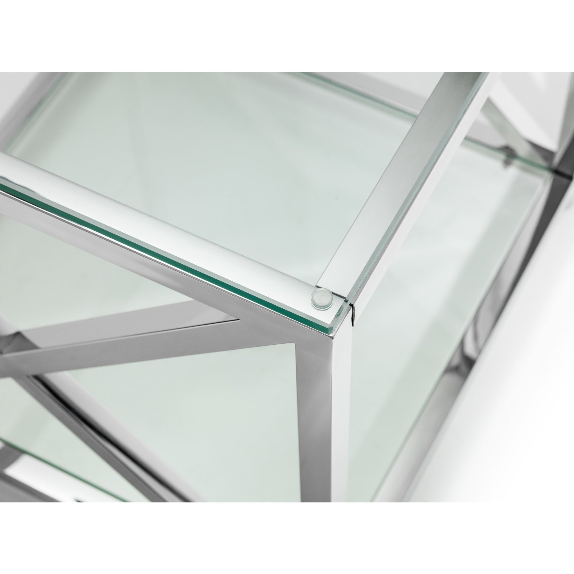 Miami Lamp Table - Silver