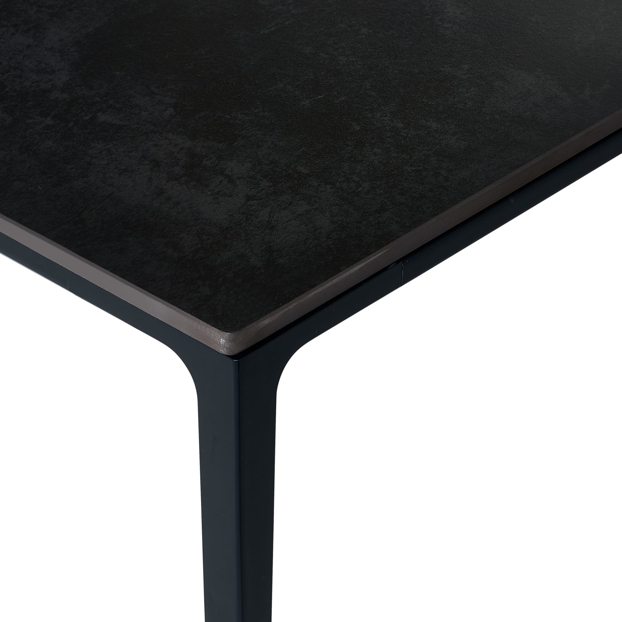 Miami Rectangular Stone Top Dining Table - Slate Grey