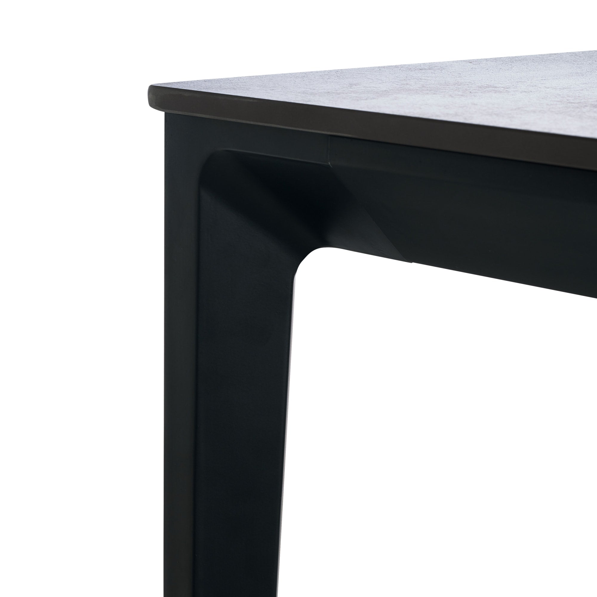 Miami Rectangular Stone Top Dining Table - Slate Grey