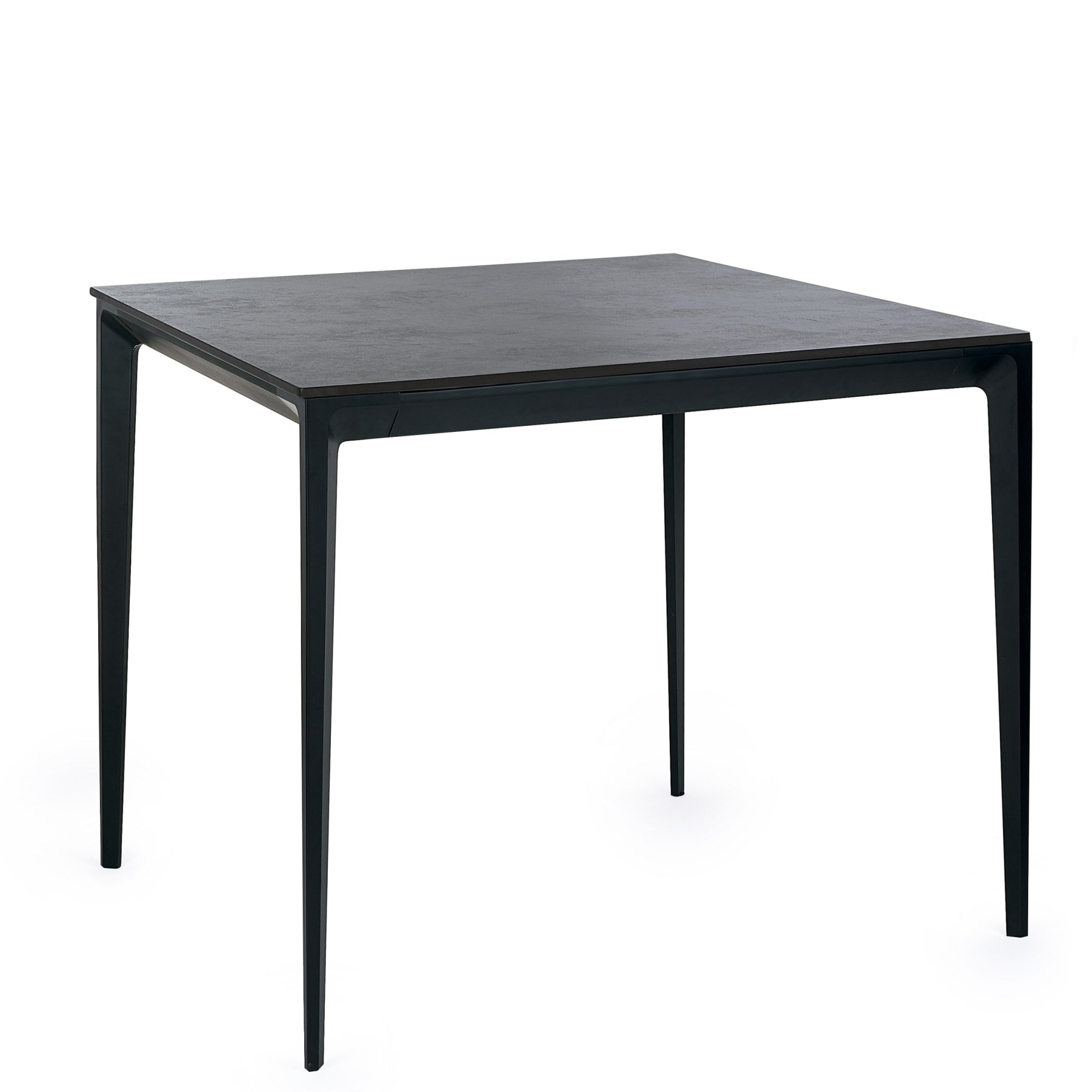 Miami Square Stone Top Dining Table - Slate Grey