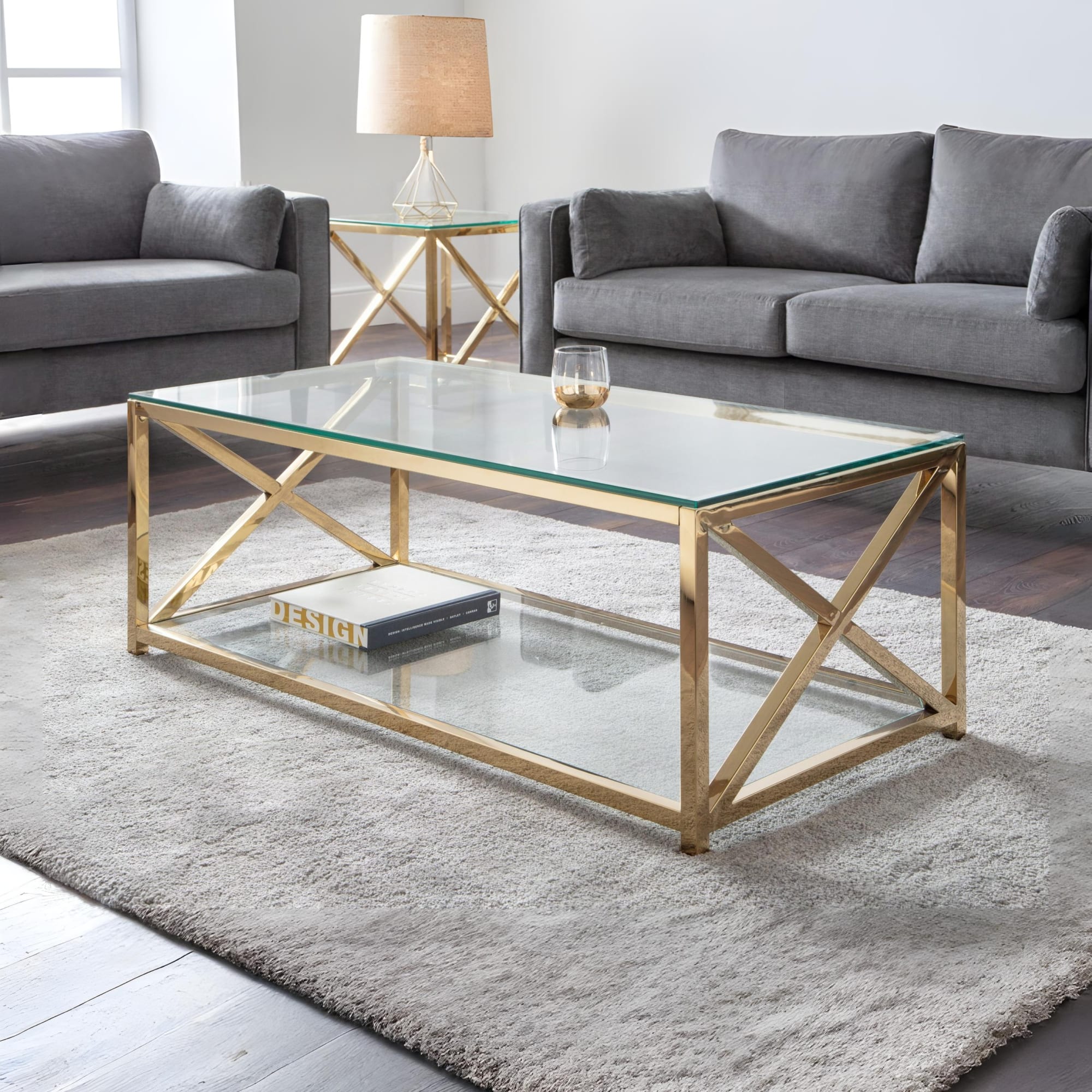 Miami Coffee Table - Gold