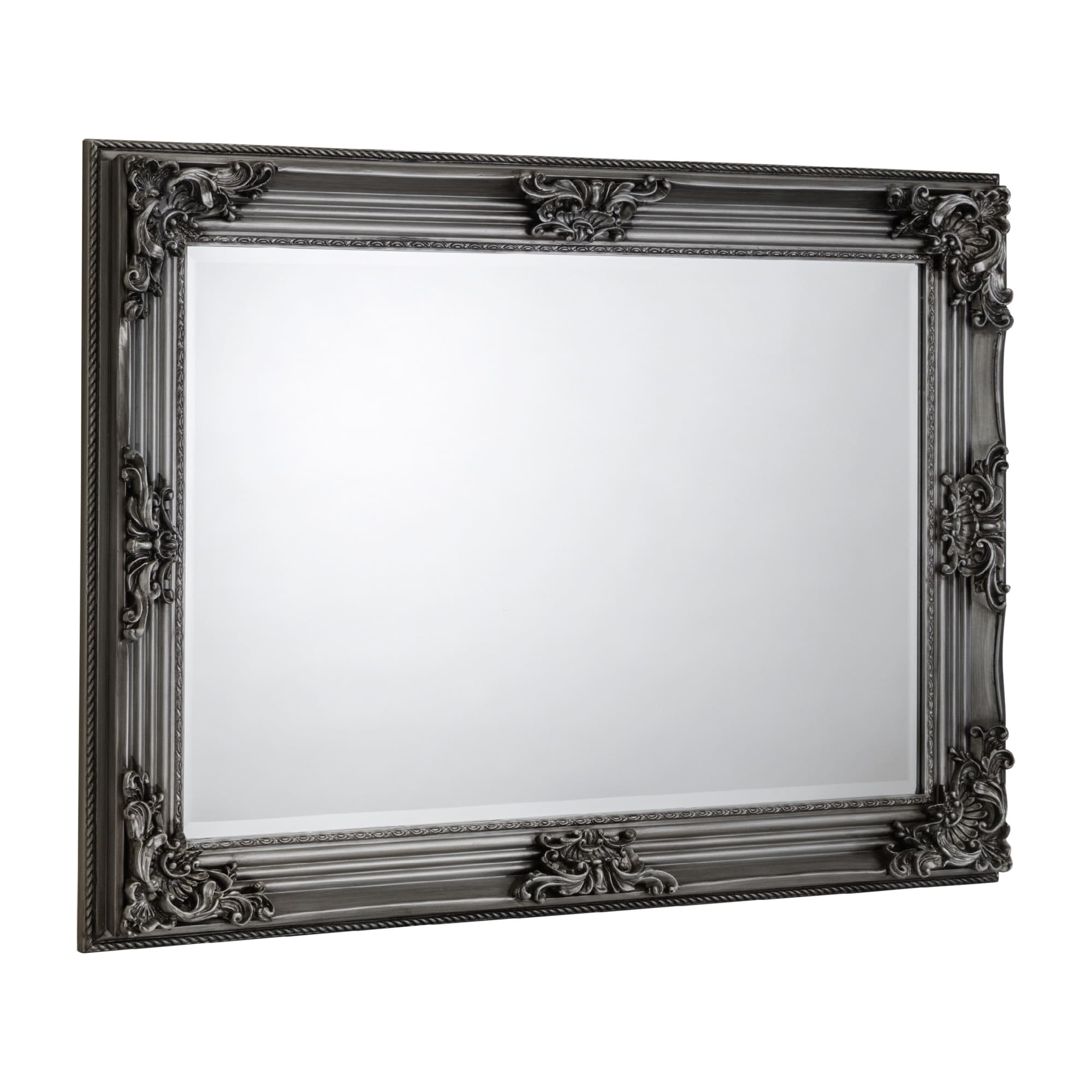 Rococo Pewter Wall Mirror