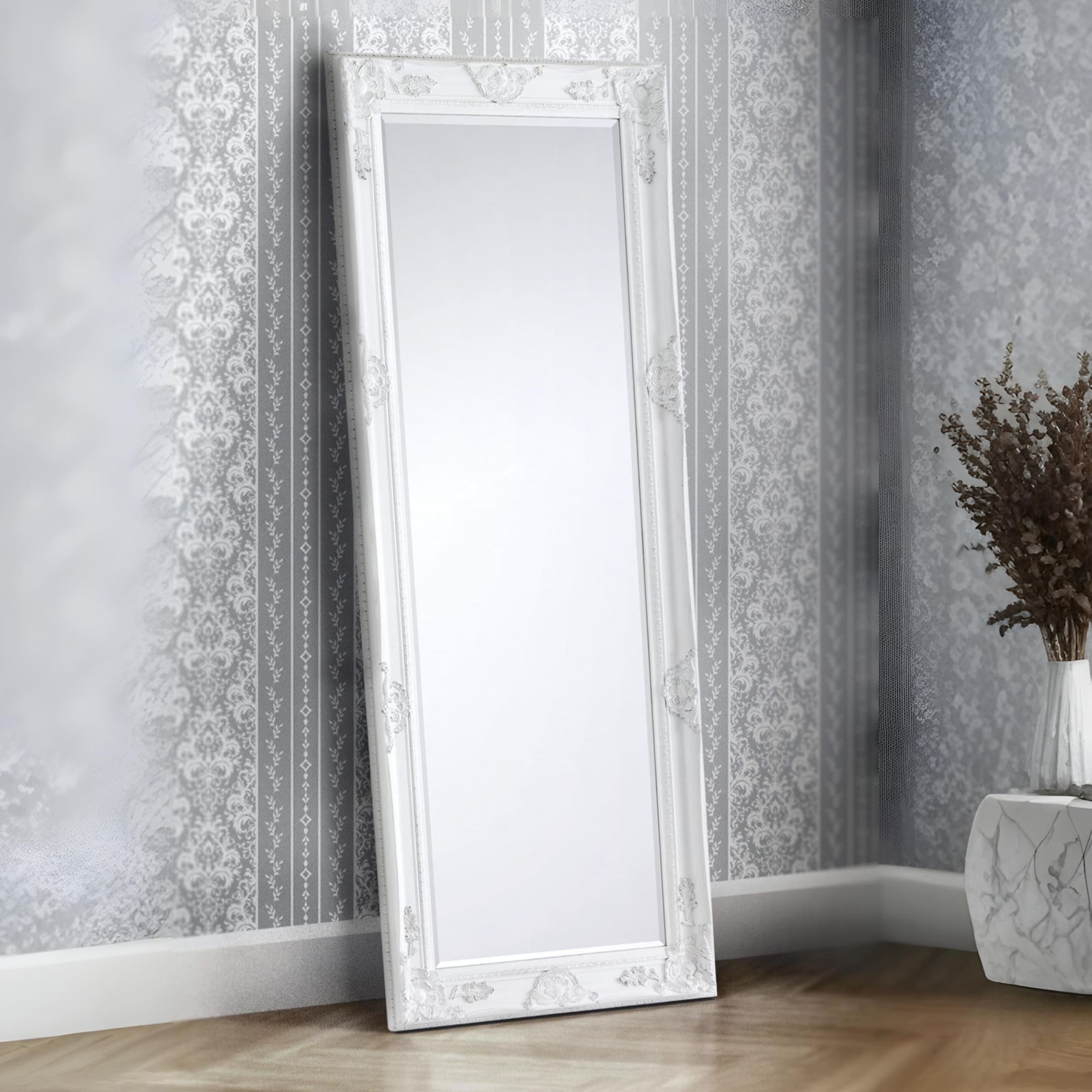 Palais Lean-To Dress Mirror White