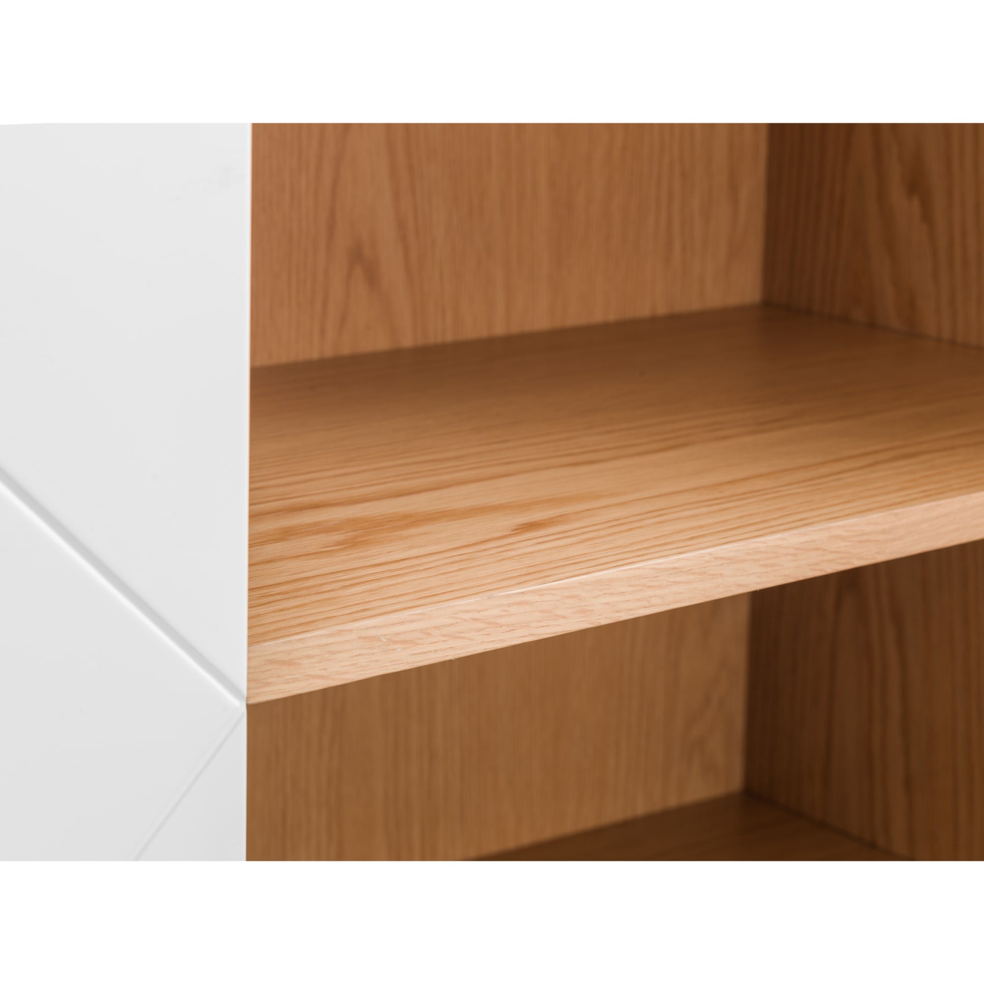 Moritz 4 Door Cabinet - Oak & White