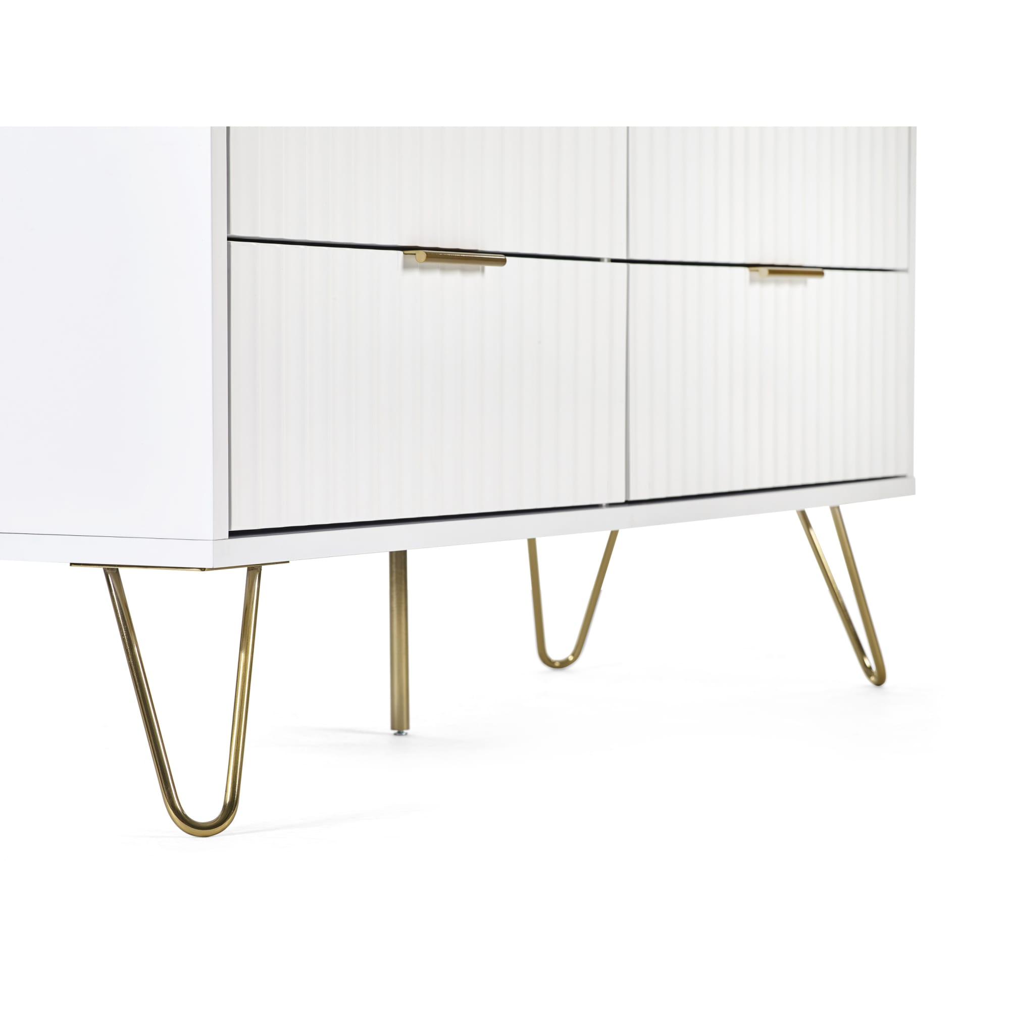 Murano 6 Drawer Chest - Matt White