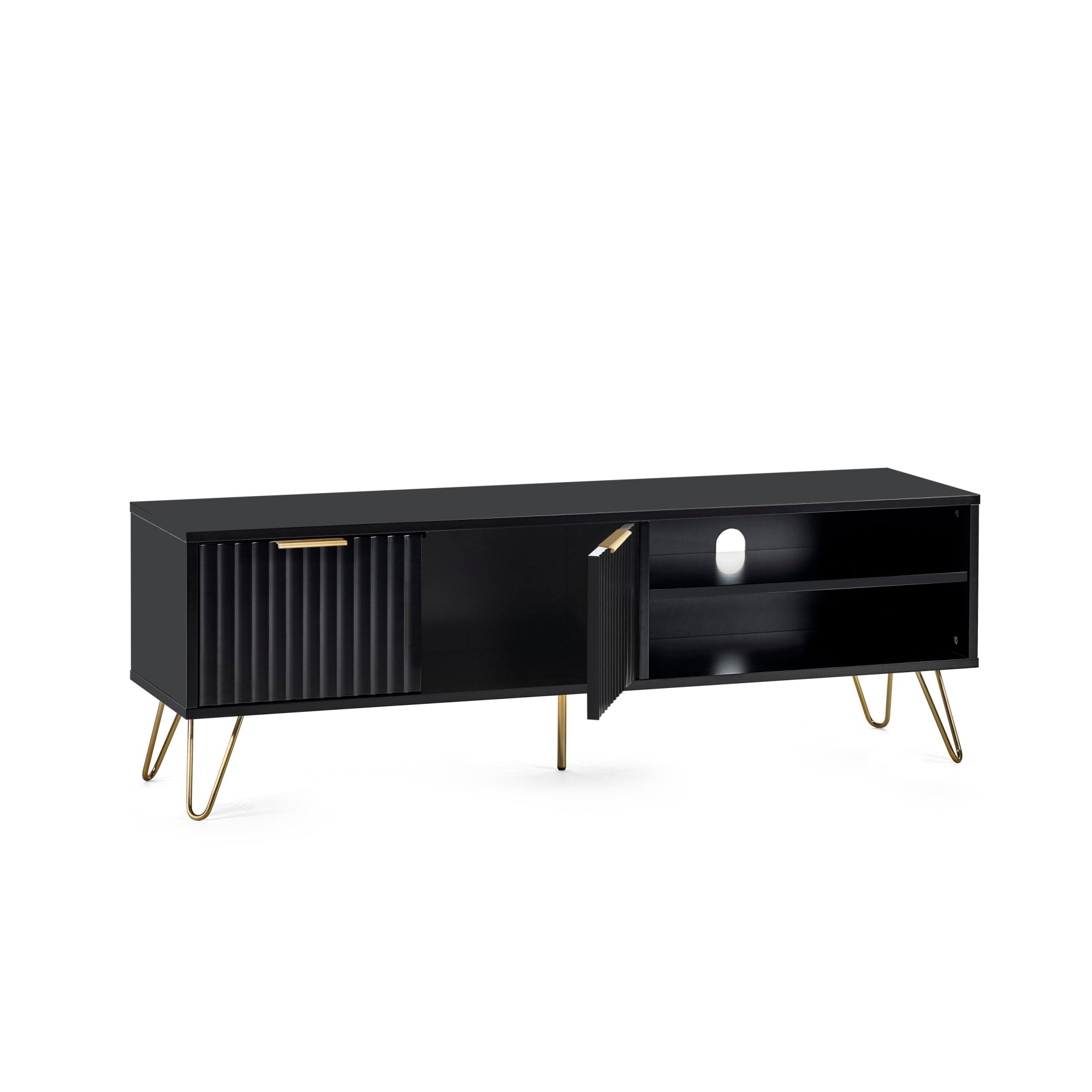 Murano Tv Unit - Matt Black