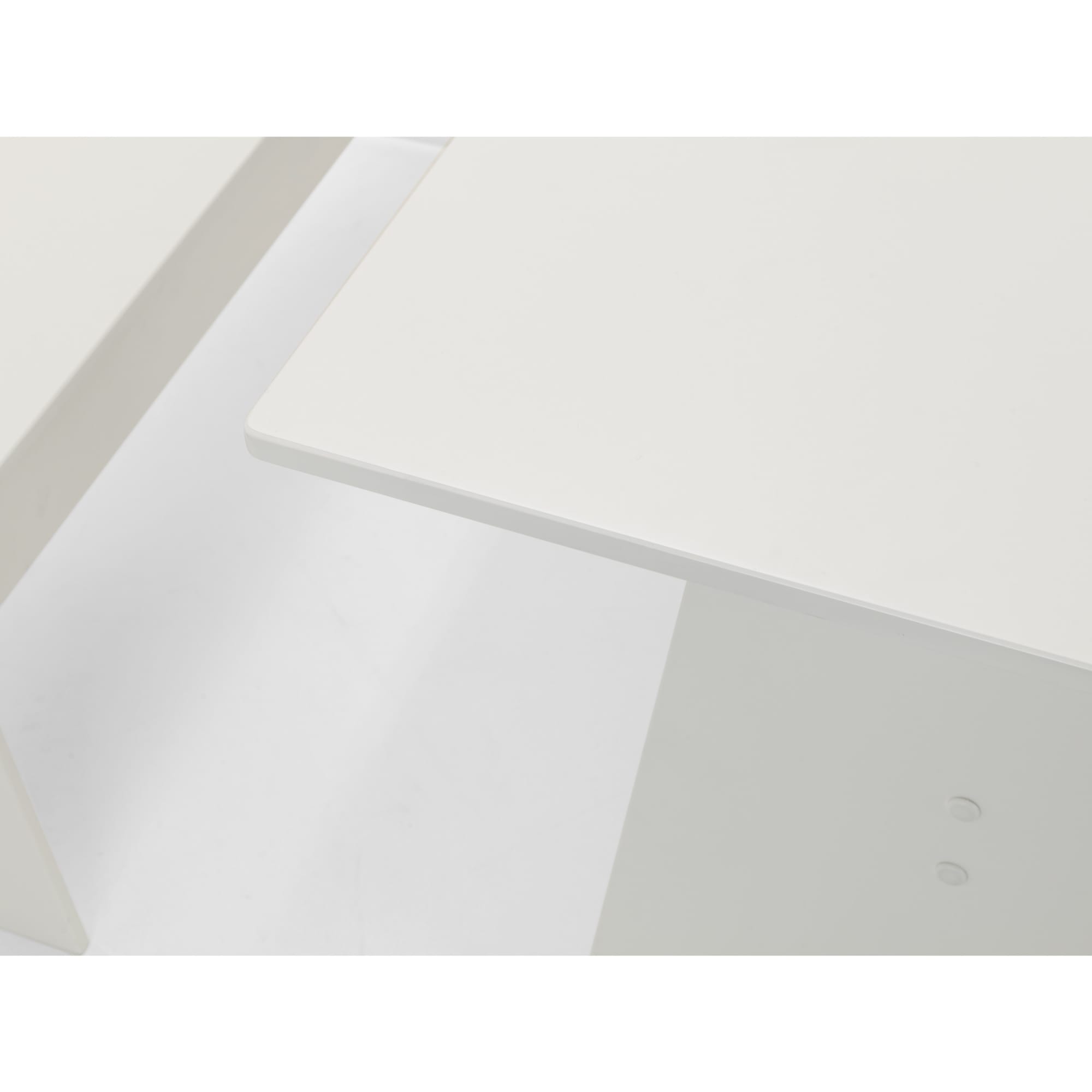Newport Corner Dining Set With Storage Bench - Surf White