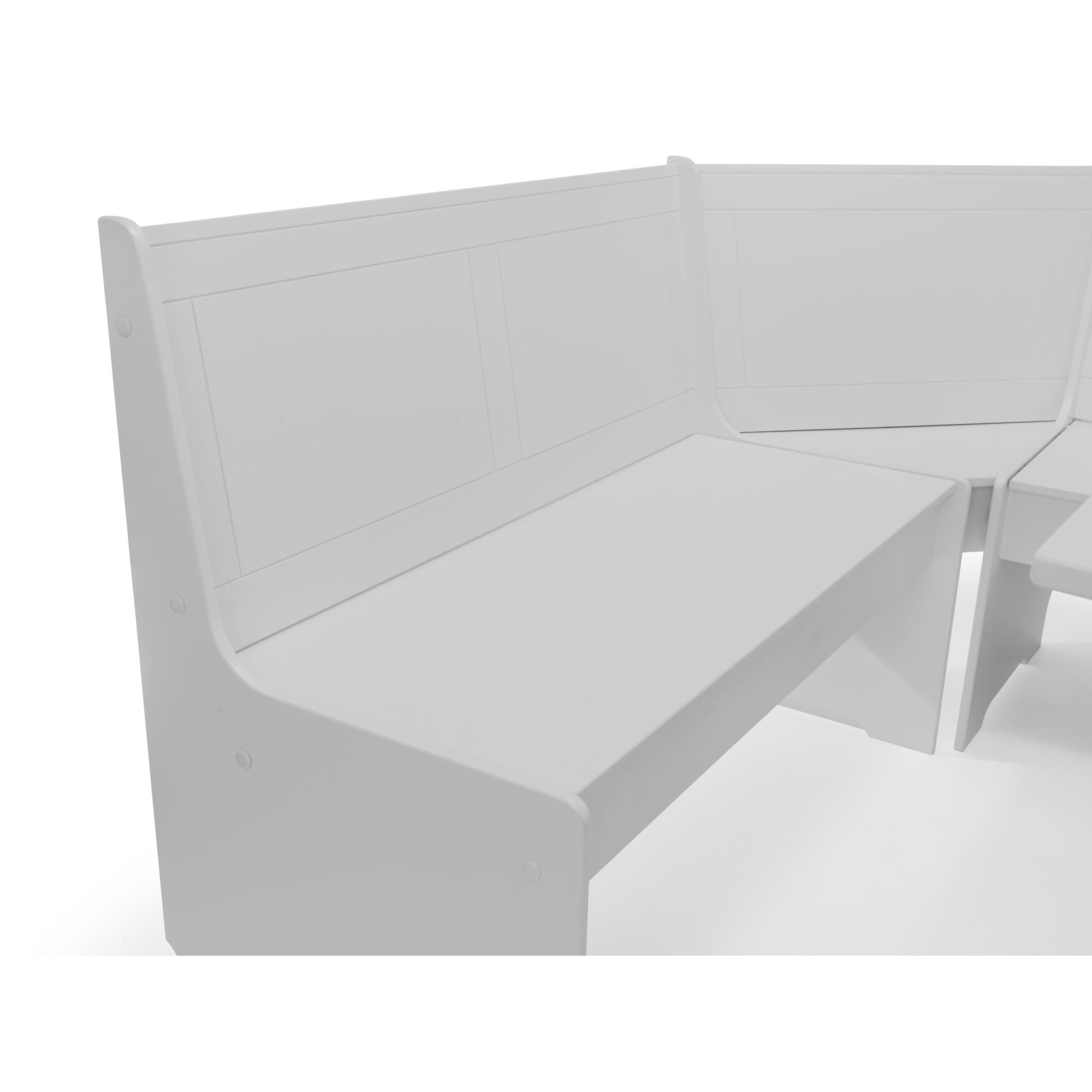 Newport Corner Dining Set With Storage Bench - Dove Grey