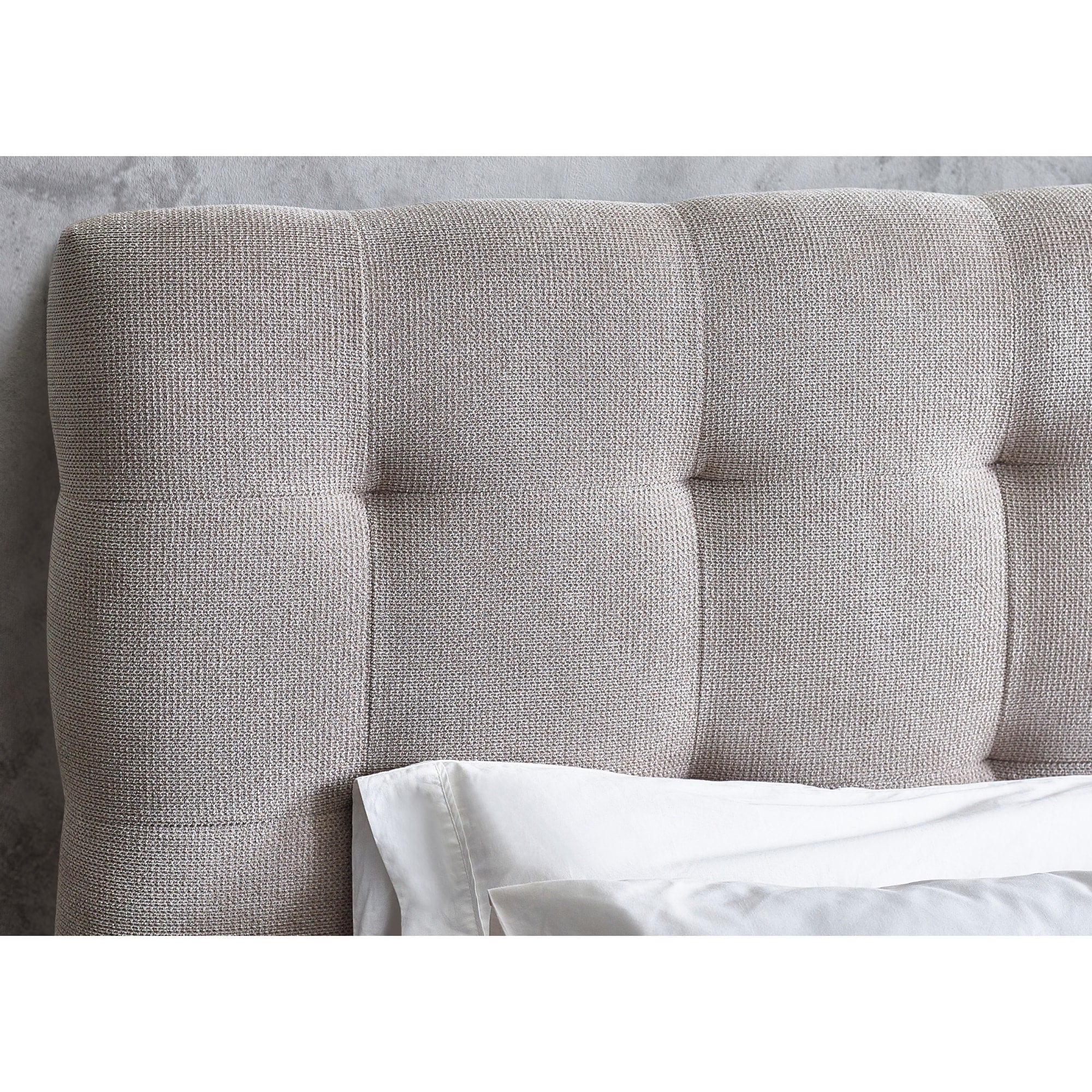 Odette Double Bed 135Cm - Light Taupe