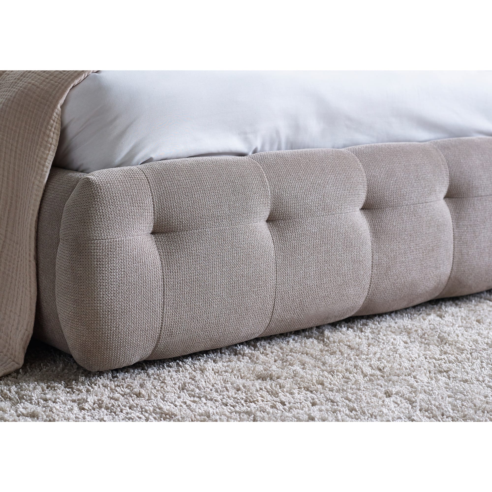 Odette King Bed 150Cm - Light Taupe