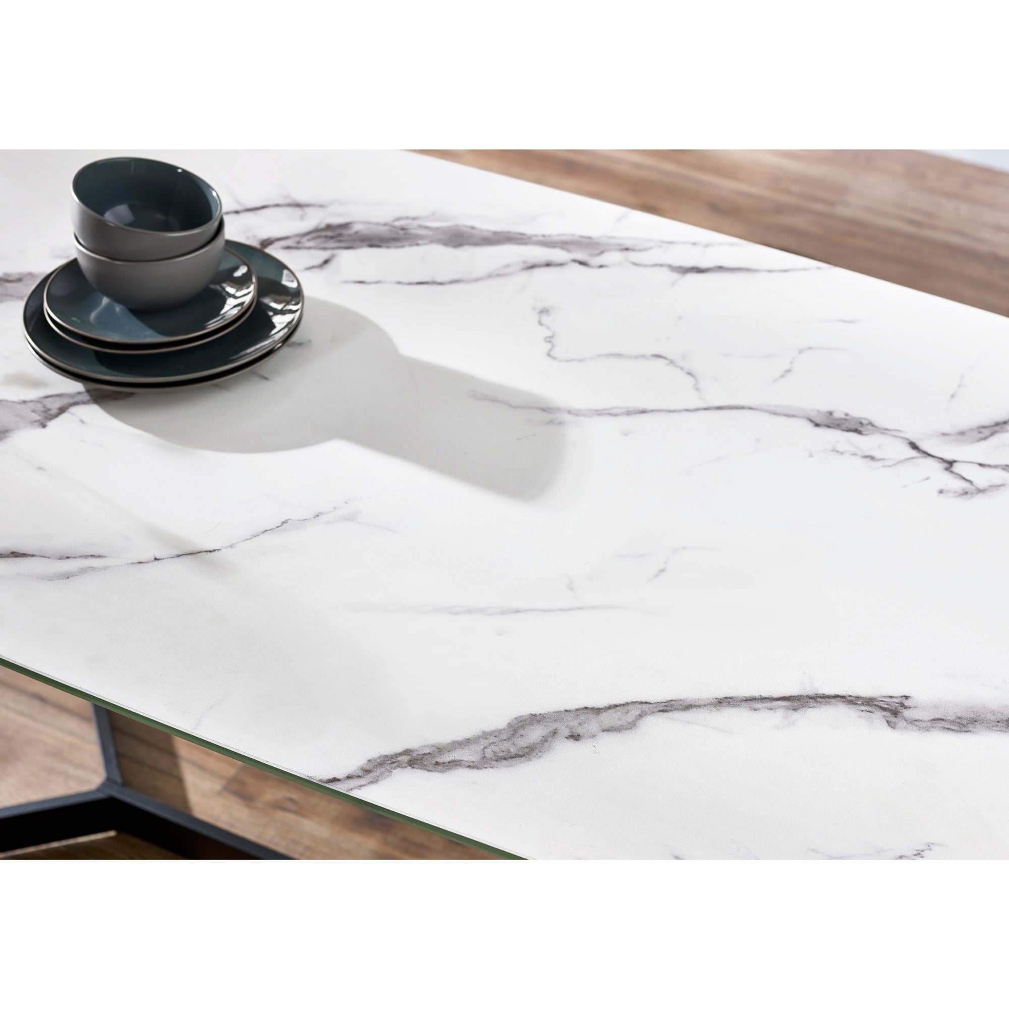 Olympus Dining Table - White Marble