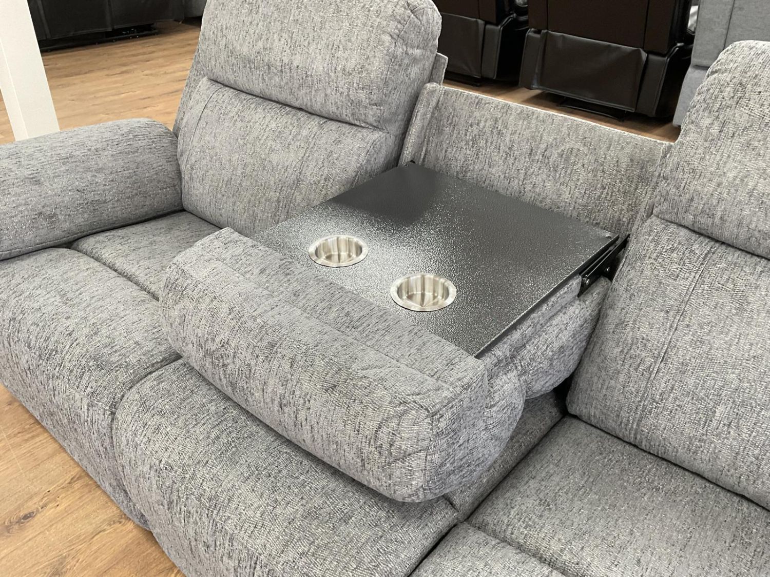 Owen Electric Recliner Sofa Grey 3 Seater