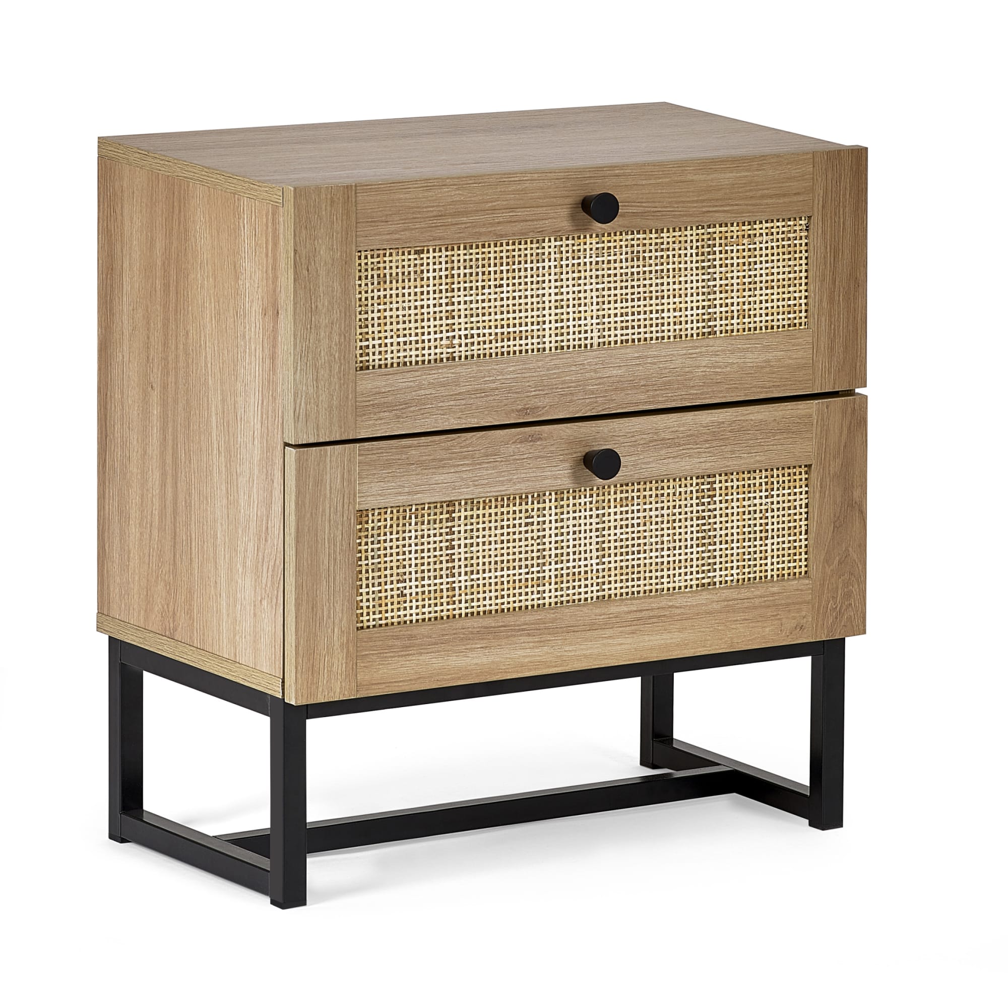 Padstow 2 Drawer Bedside - Oak