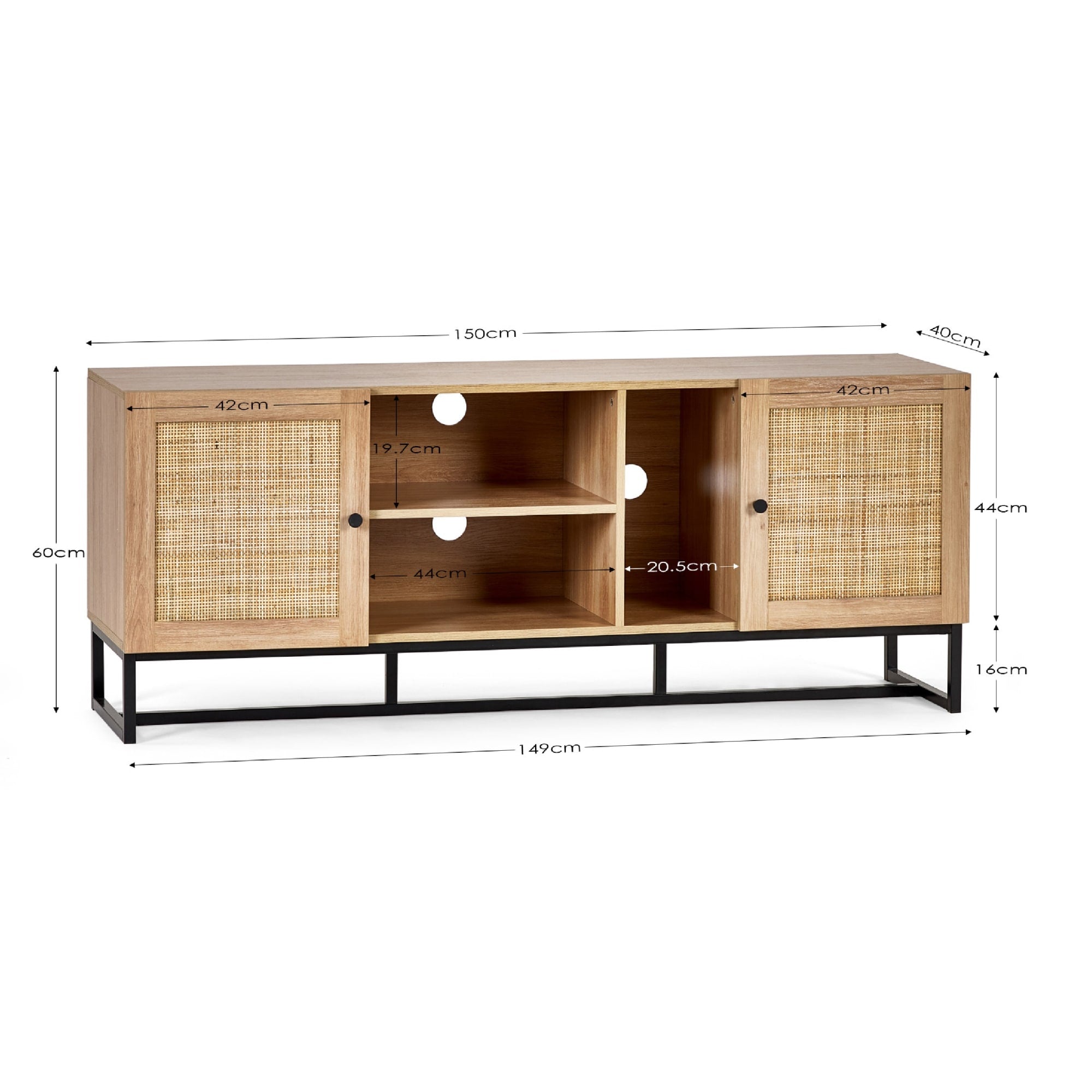 Padstow Tv Unit - Oak