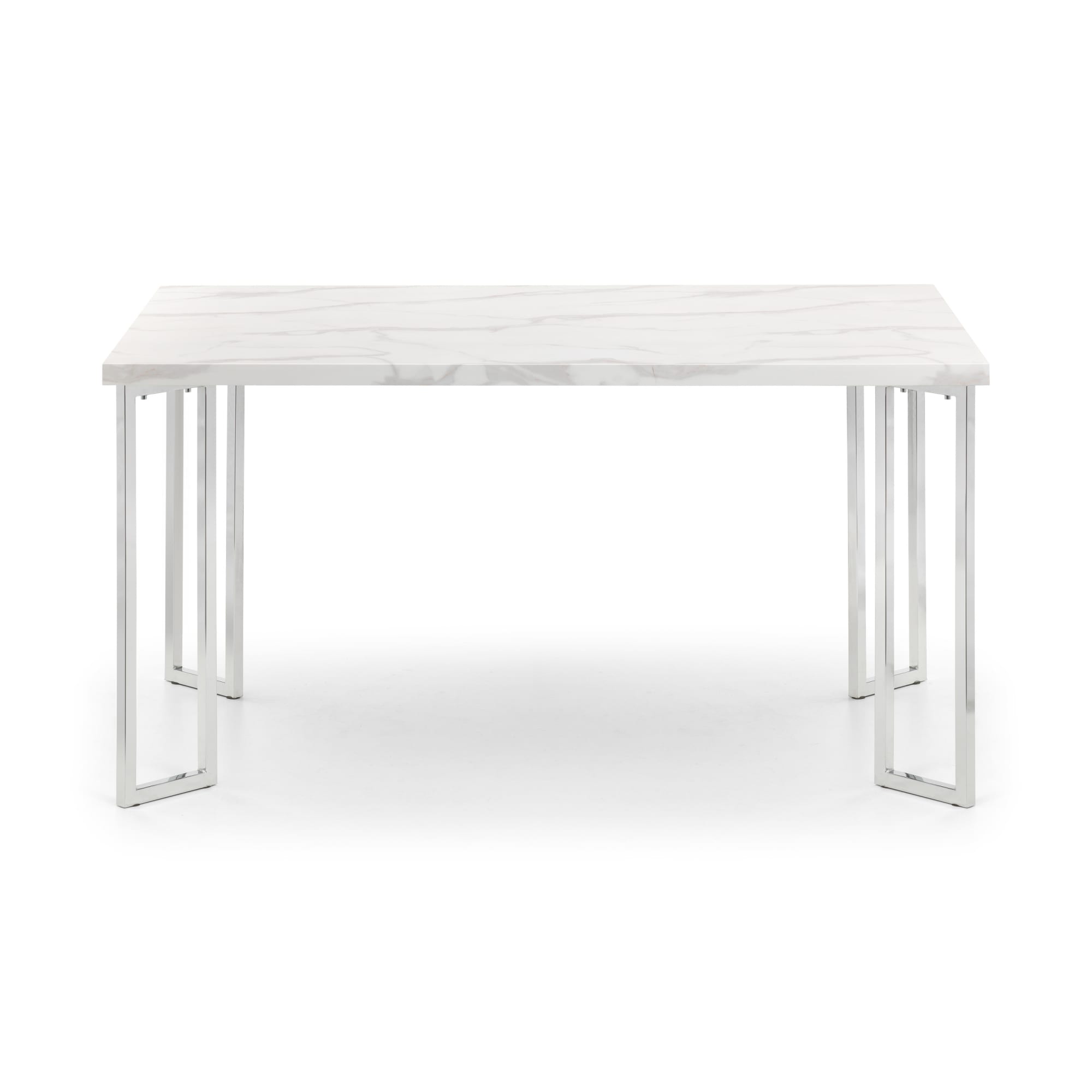 Positano Marble & Chrome Dining Table