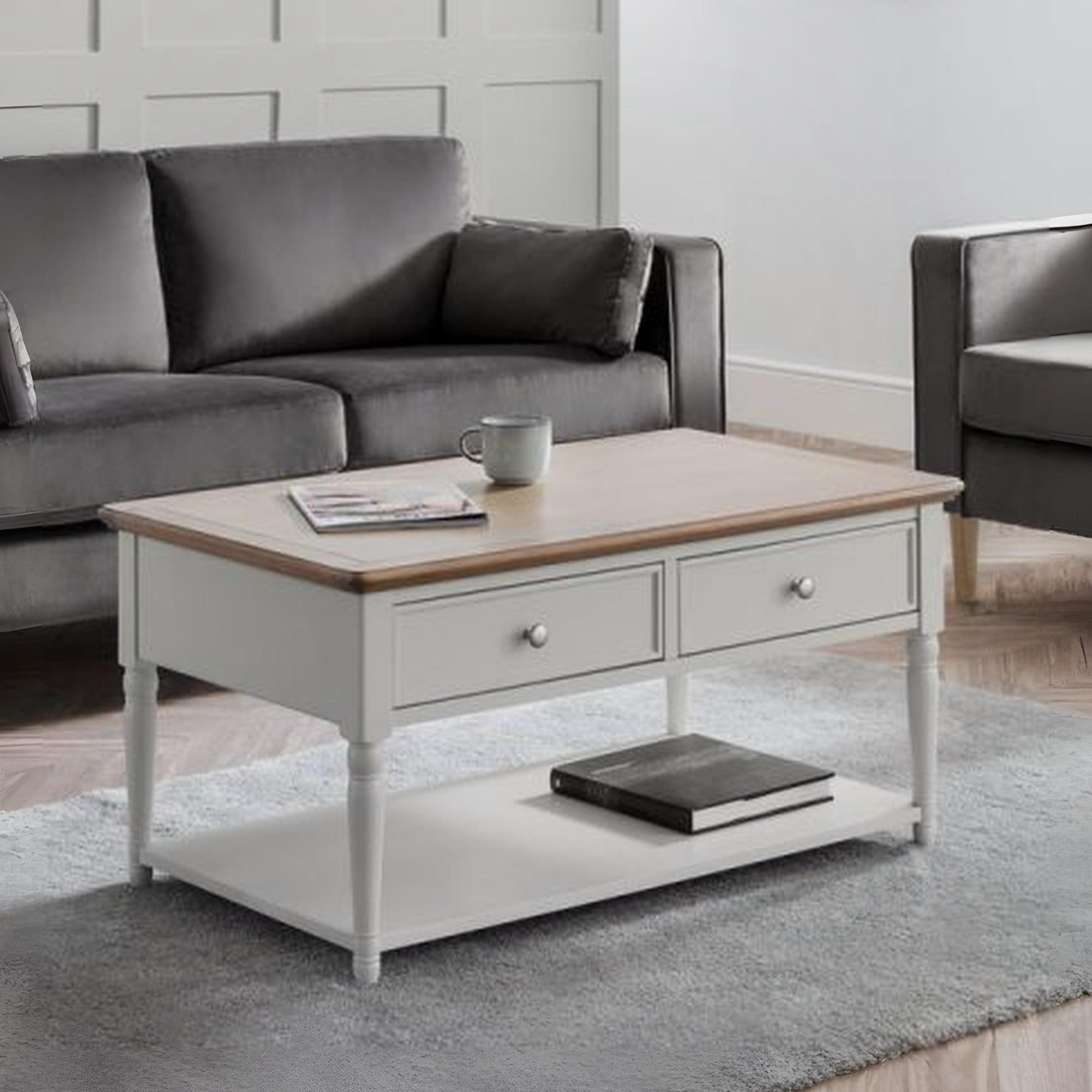 Provence 2 Drawer Coffee Table