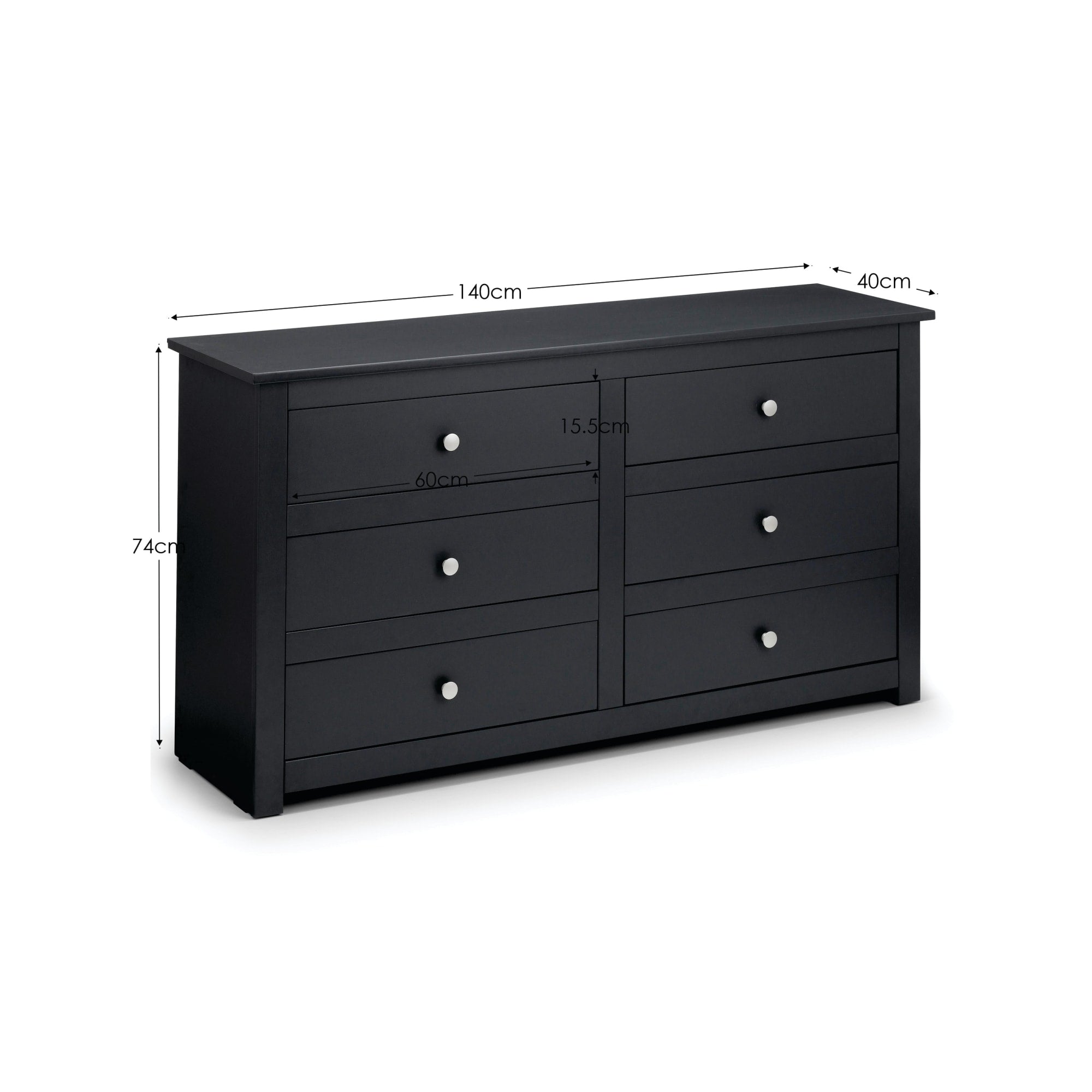 Radley 6 Drawer Chest - Anthracite