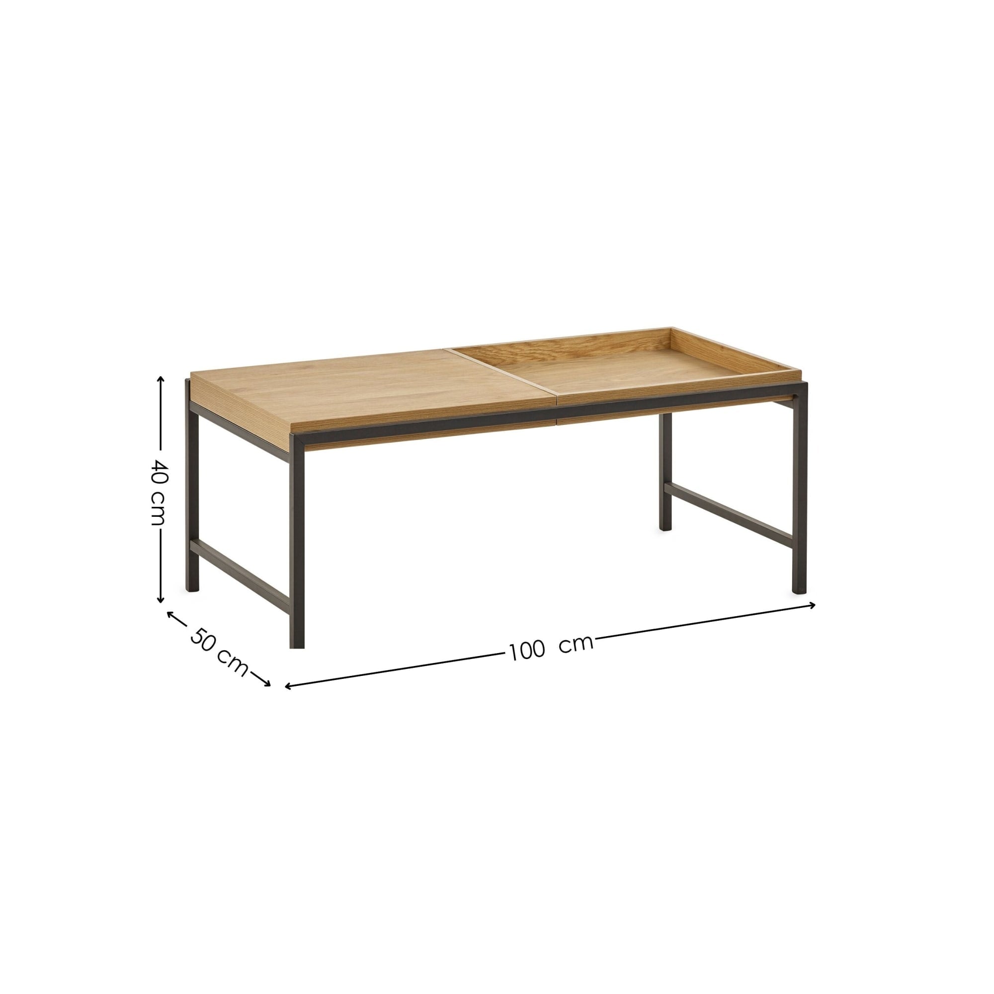 Reuben 110cm Tray Coffee Table