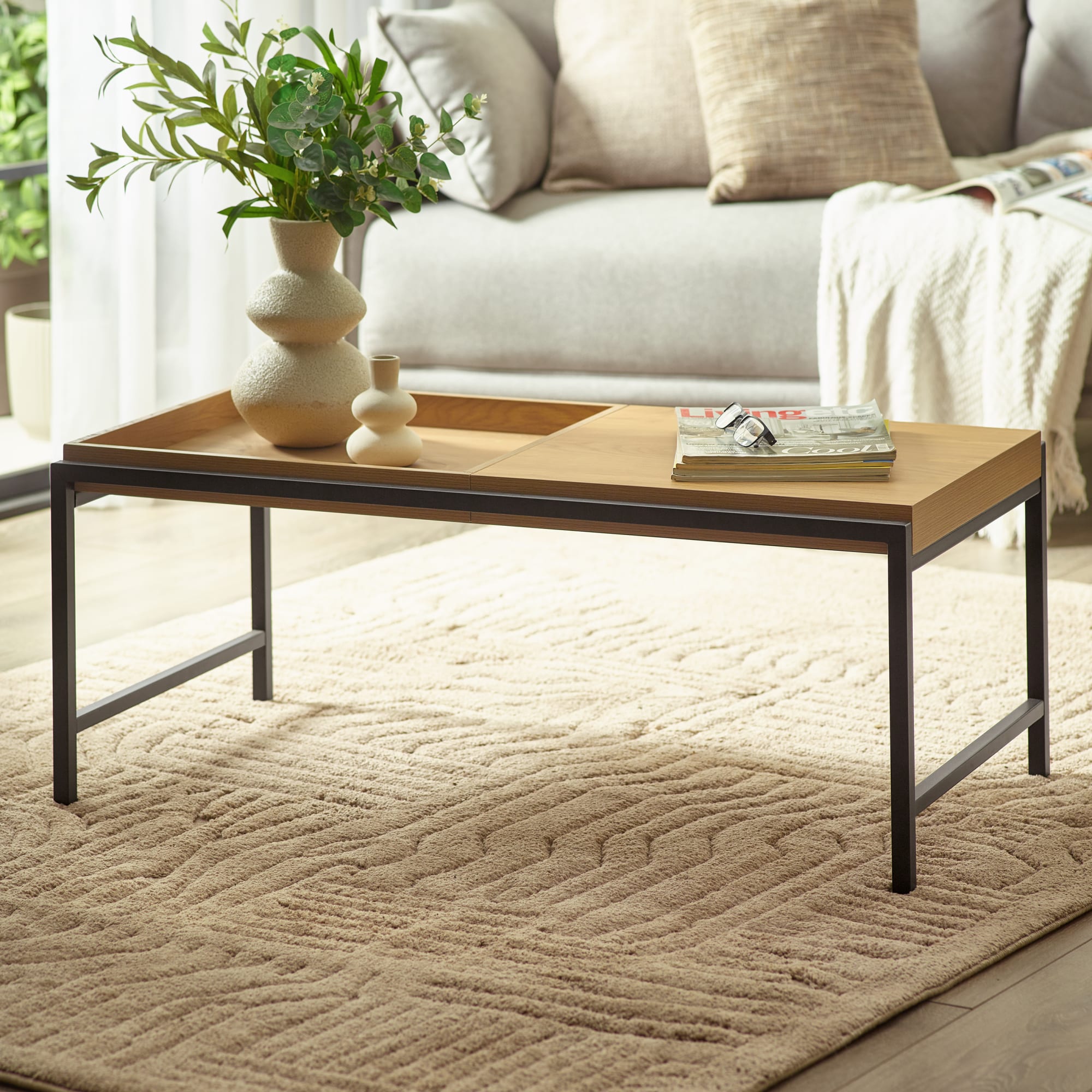 Reuben 110cm Tray Coffee Table
