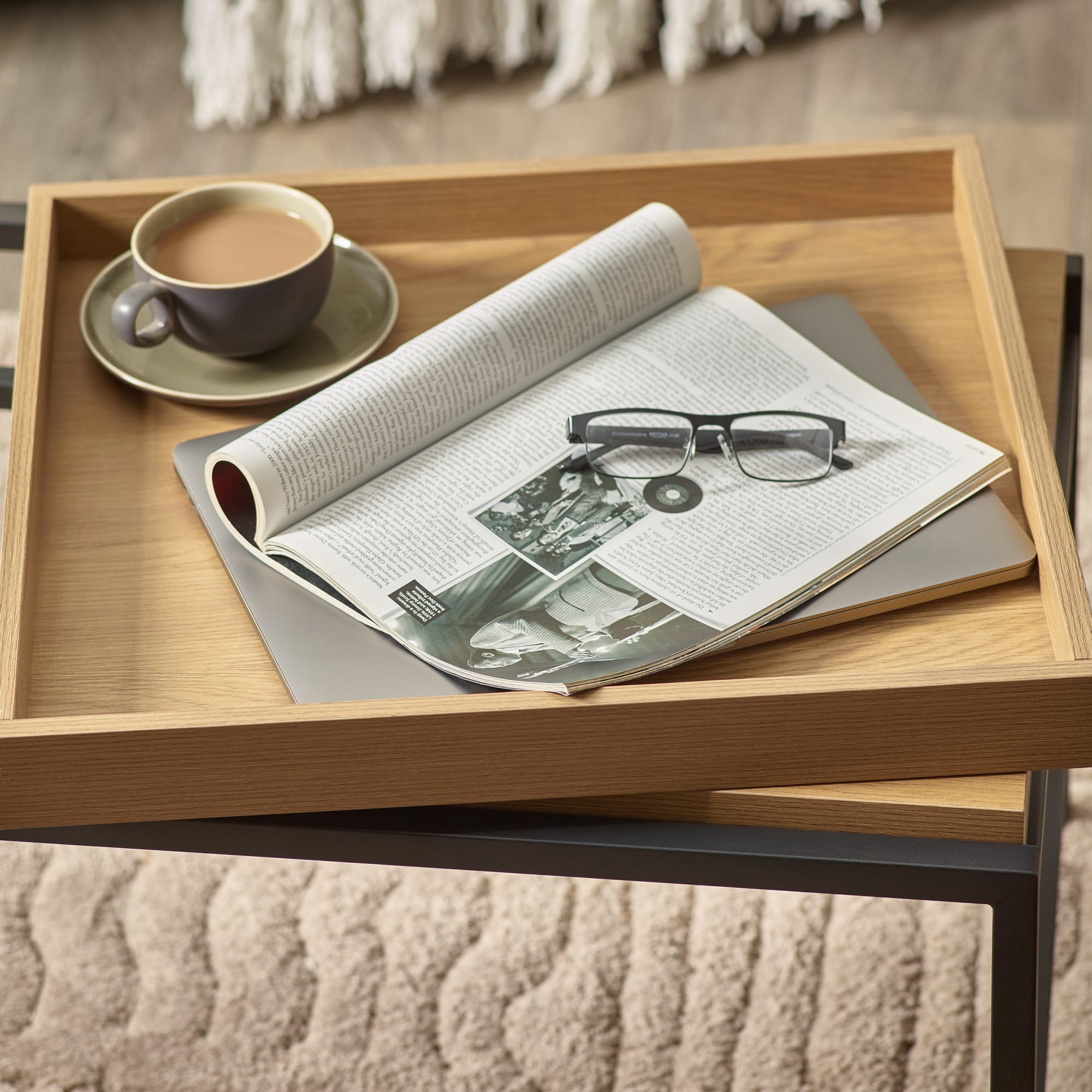 Reuben 110cm Tray Coffee Table