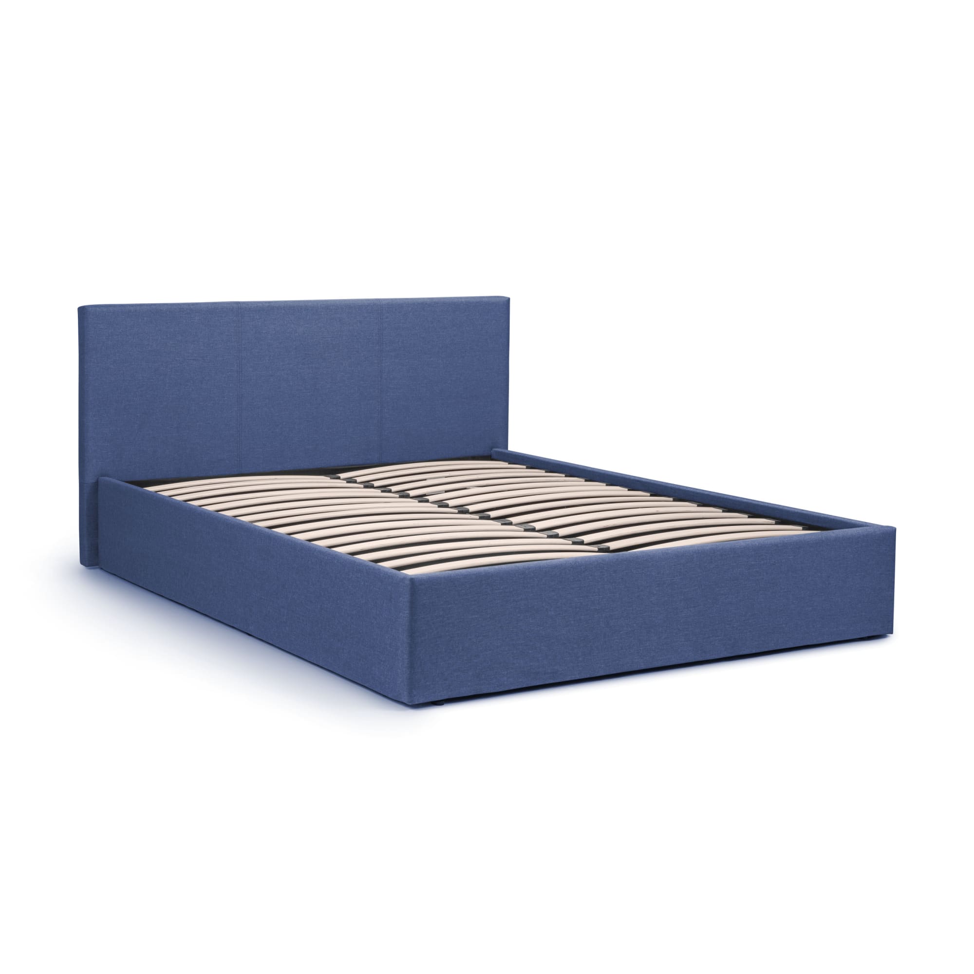 Rialto Ottoman Storage 135cm Double Bed Dark Blue