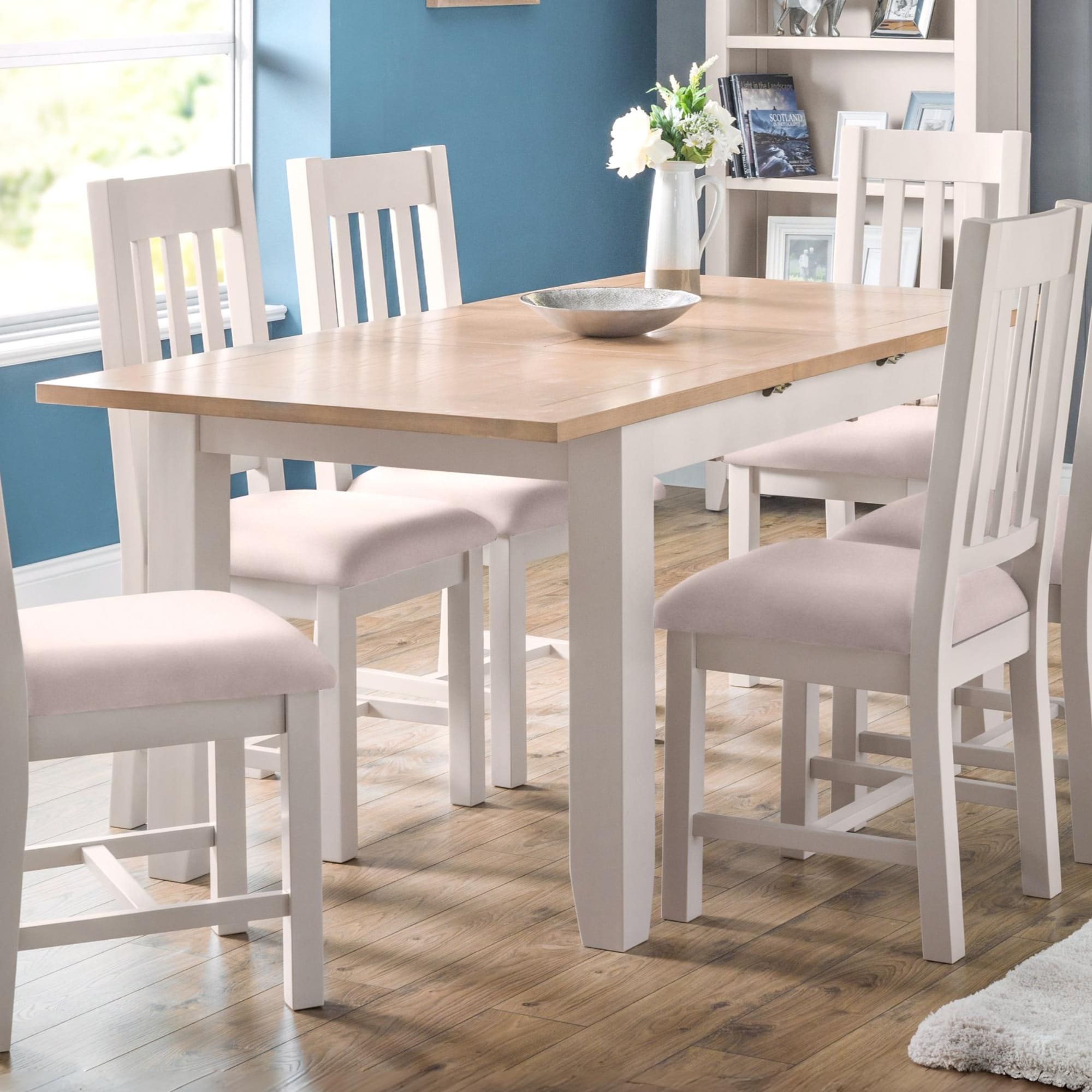 Richmond Extending Dining Table - Elephant Grey/Pale Oak