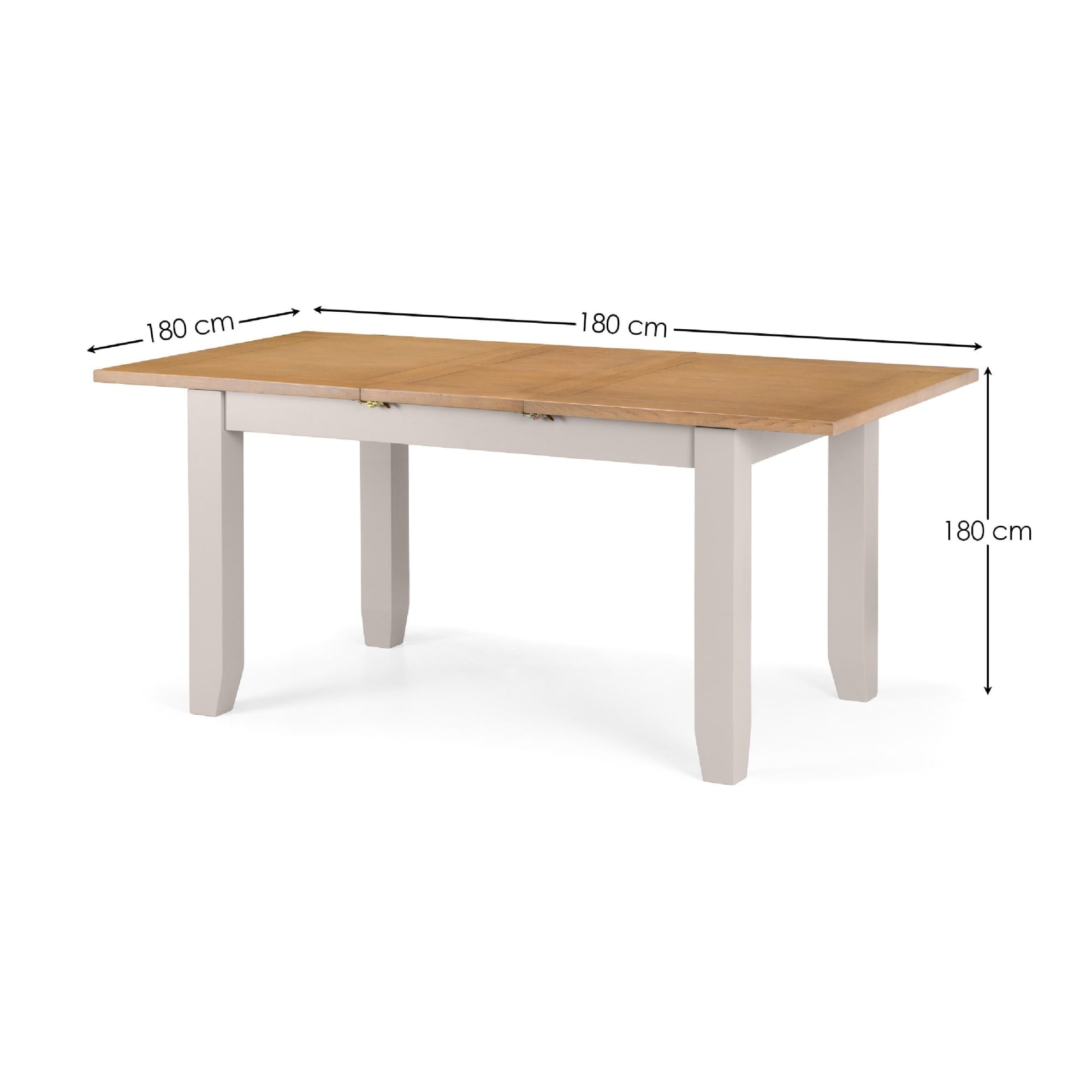Richmond Extending Dining Table - Elephant Grey/Pale Oak
