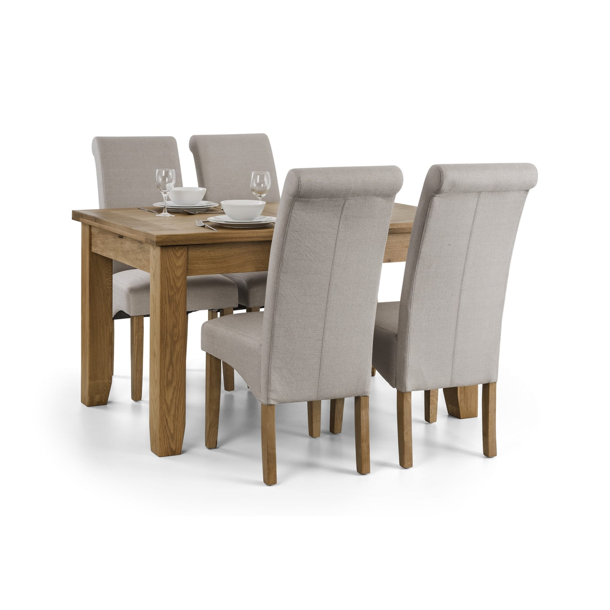 Set Of 2 Rio Scrollback Fabric Chairs