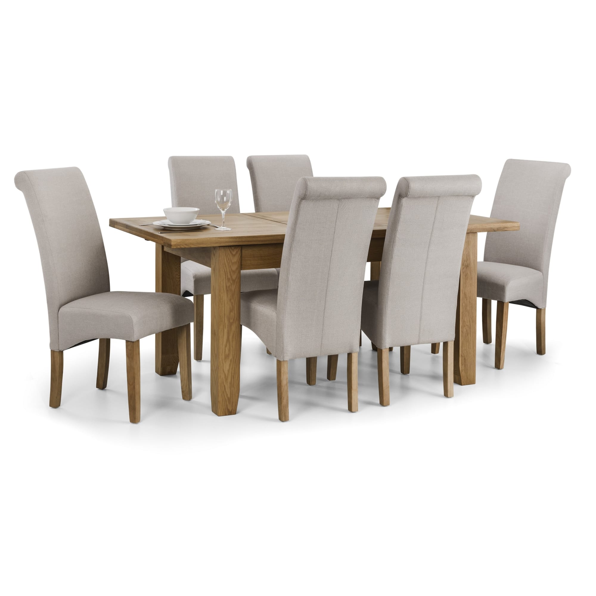 Set Of 2 Rio Scrollback Fabric Chairs