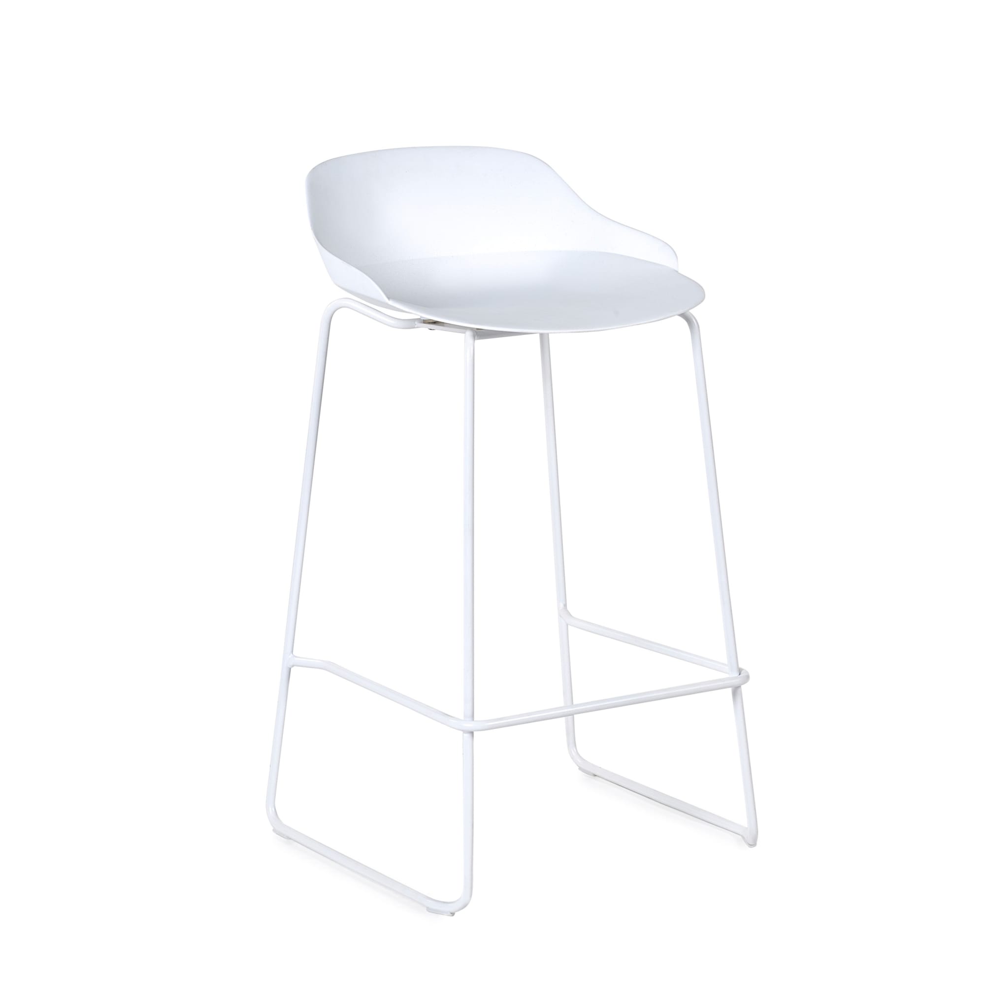 Set Of 2 Rocco Stools - White