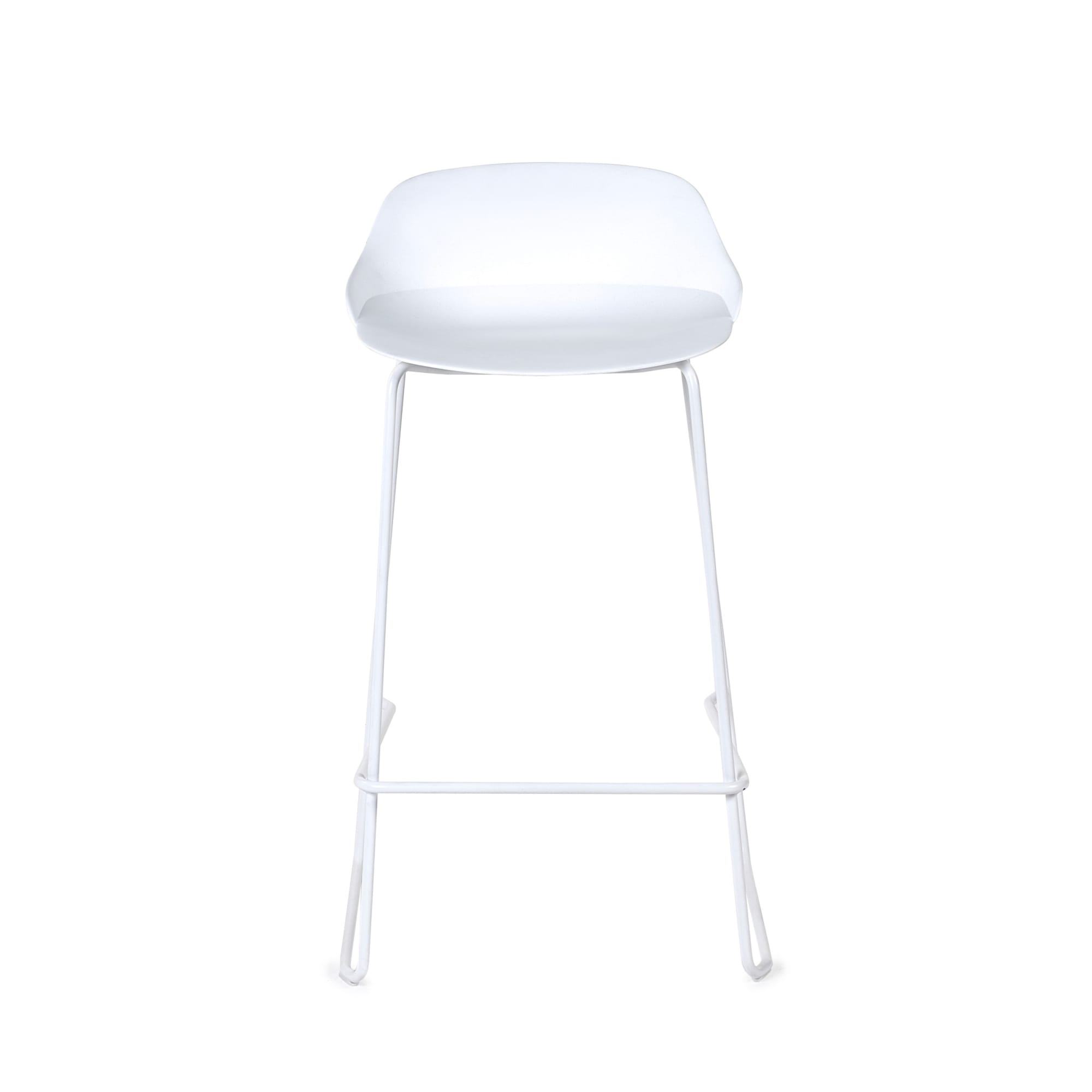 Set Of 2 Rocco Stools - White