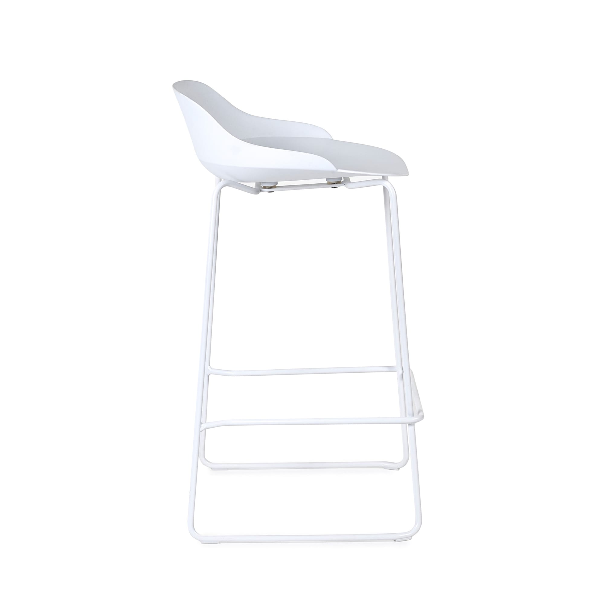 Set Of 2 Rocco Stools - White