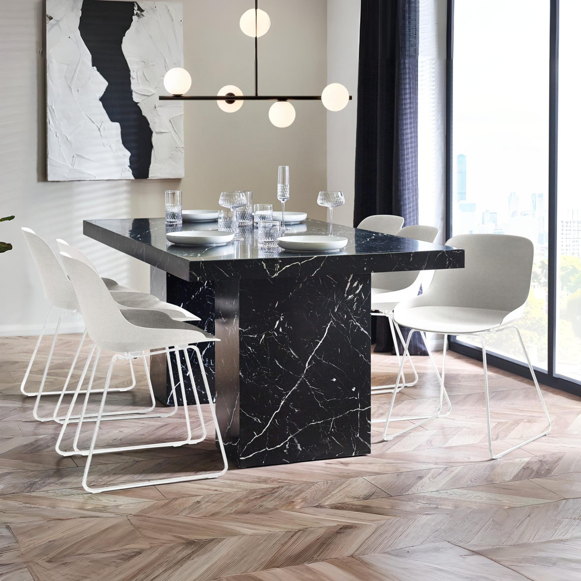 Rome Dining Table - Black