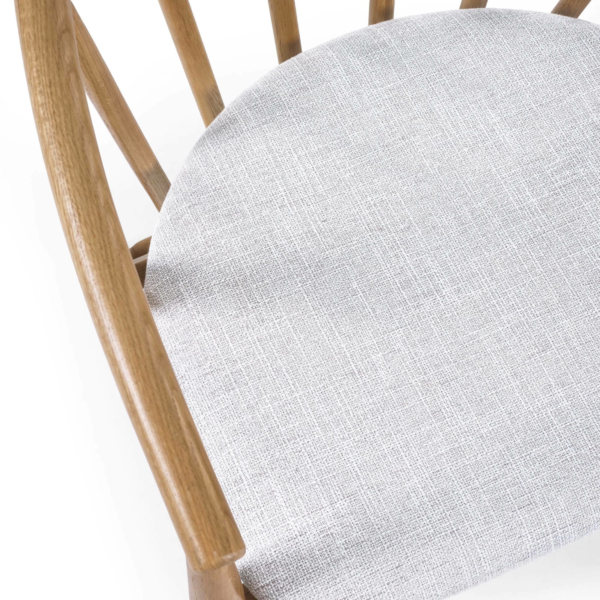 Rory Oak Curved Back Dining Chair