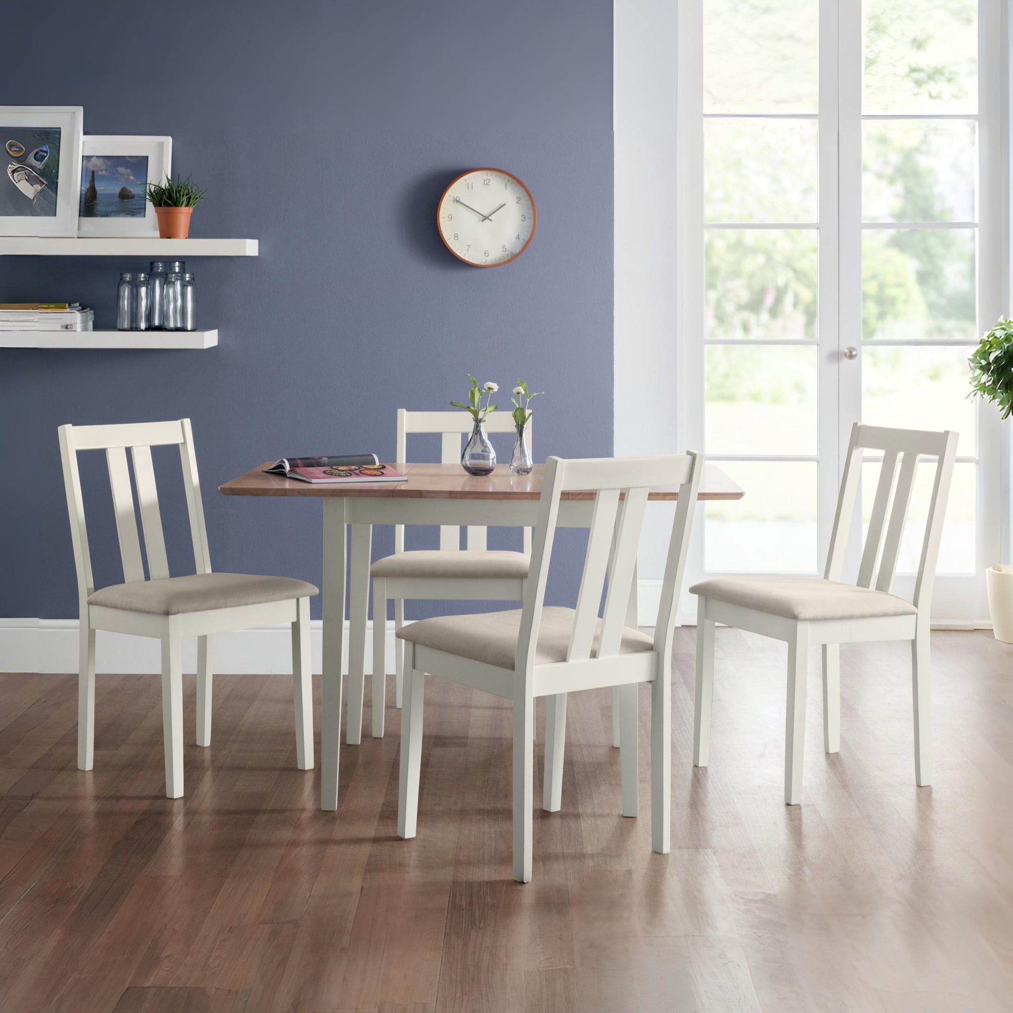 Rufford 2-Tone Dining Table Ivory/Natural
