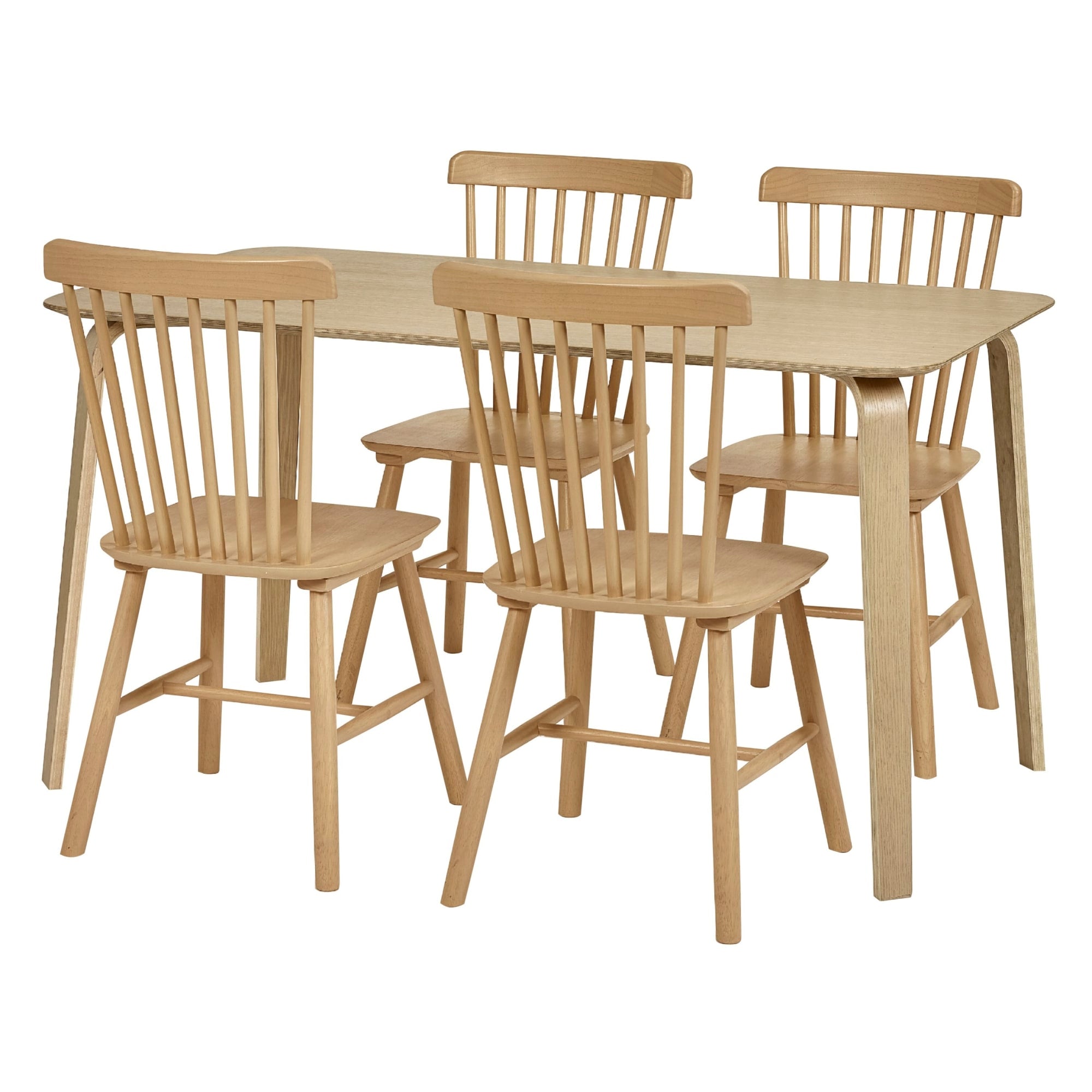 Set of 2 Sakura Oak Dining Chairs