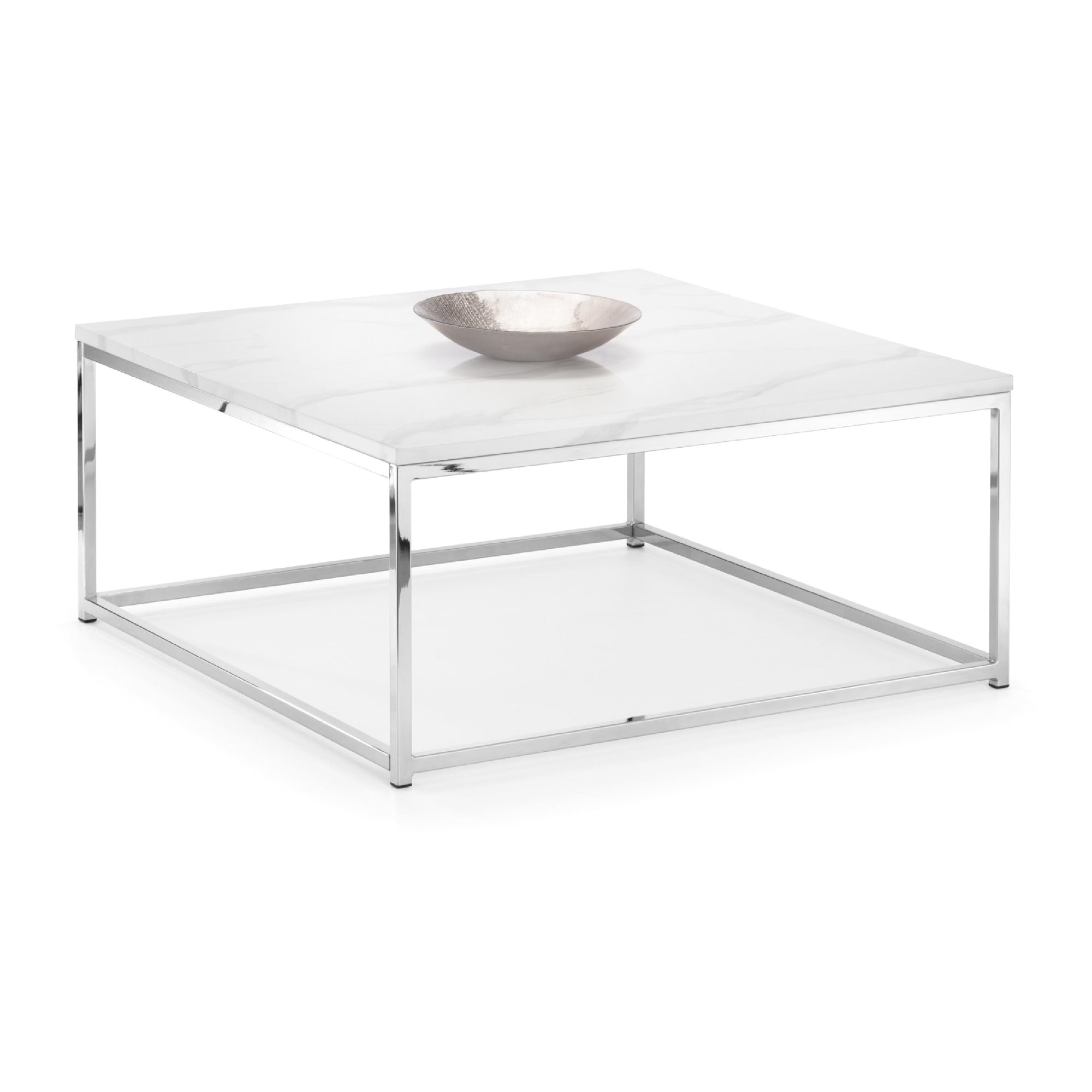 Scala White Marble Top Coffee Table