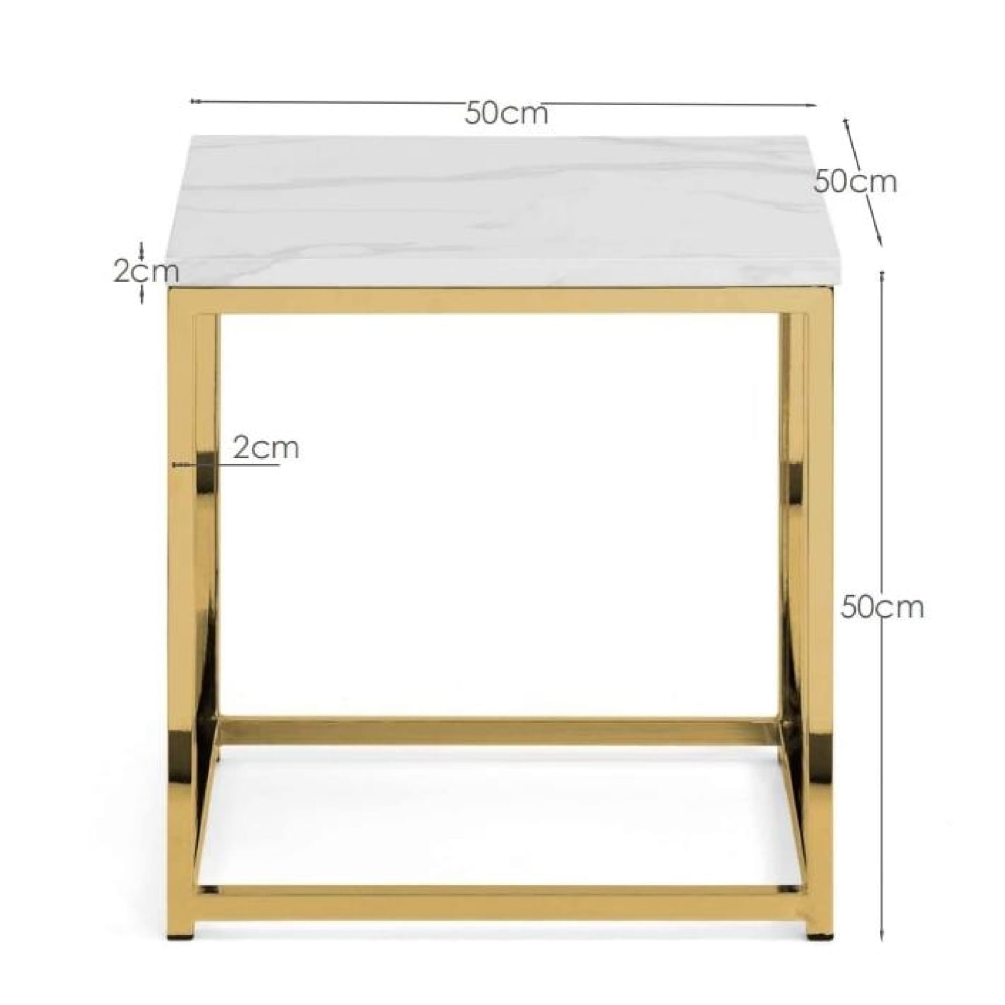 Scala Lamp Table - Gold
