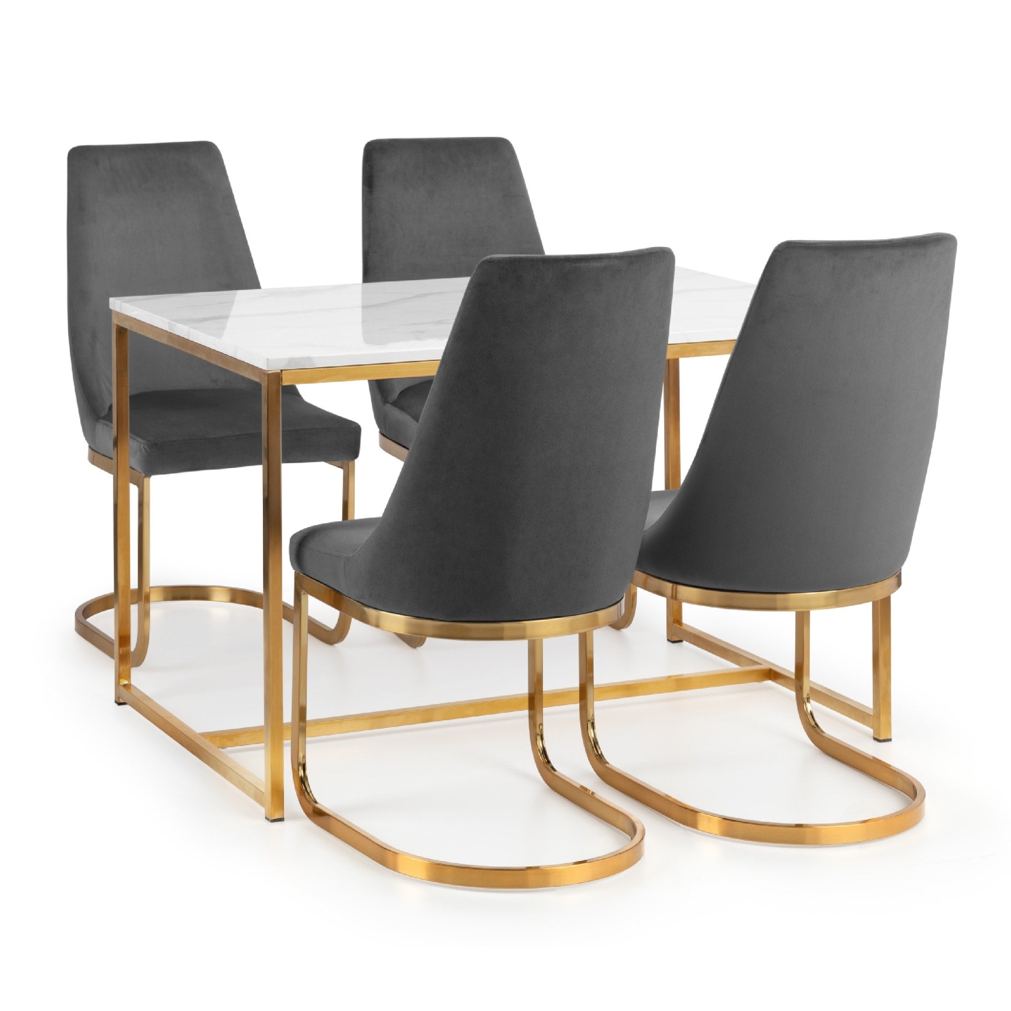Scala Dining Table - Gold