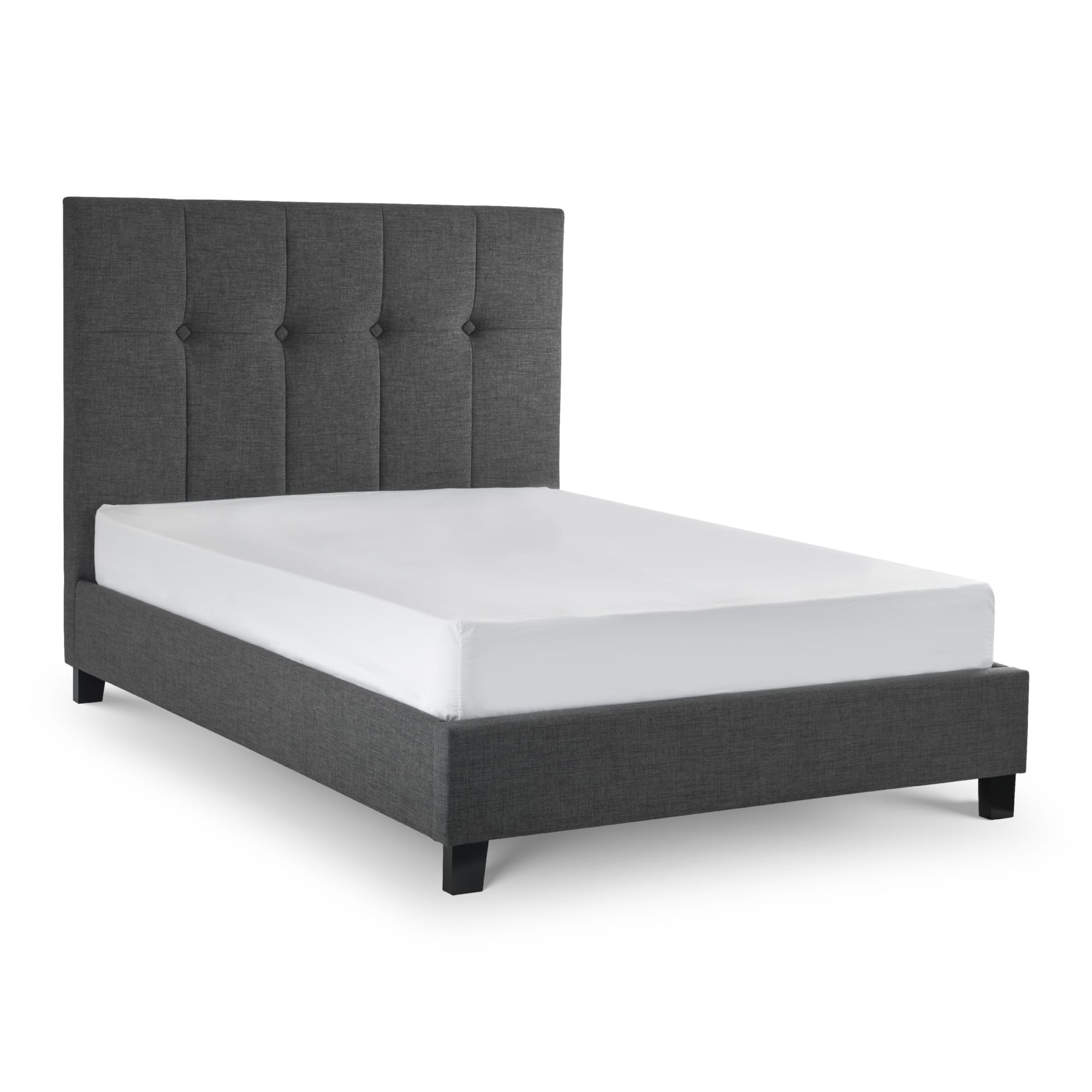 Sorrento 150cm King Bed - Slate Linen