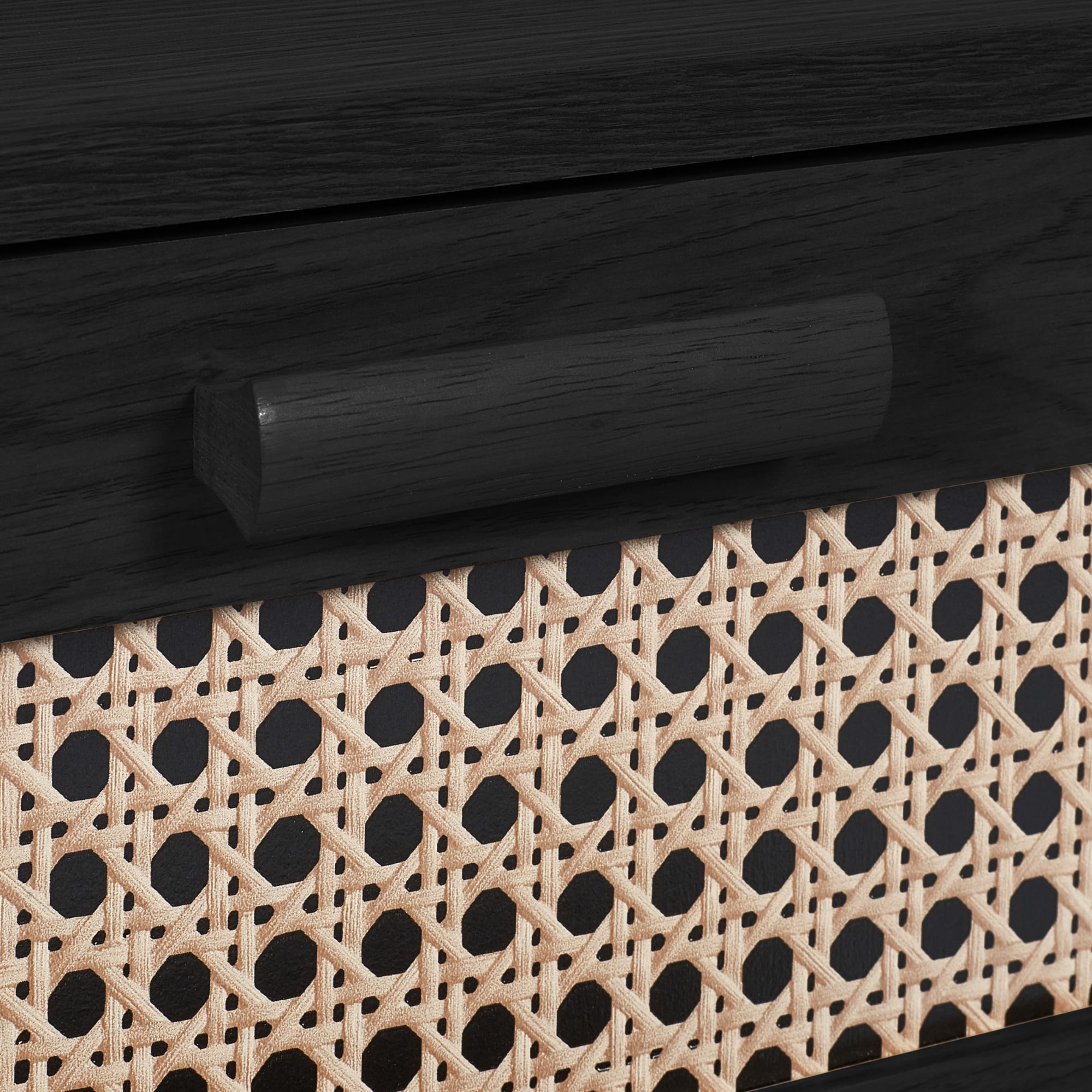 Sydney 2 Drawer Bedside - Black Ash
